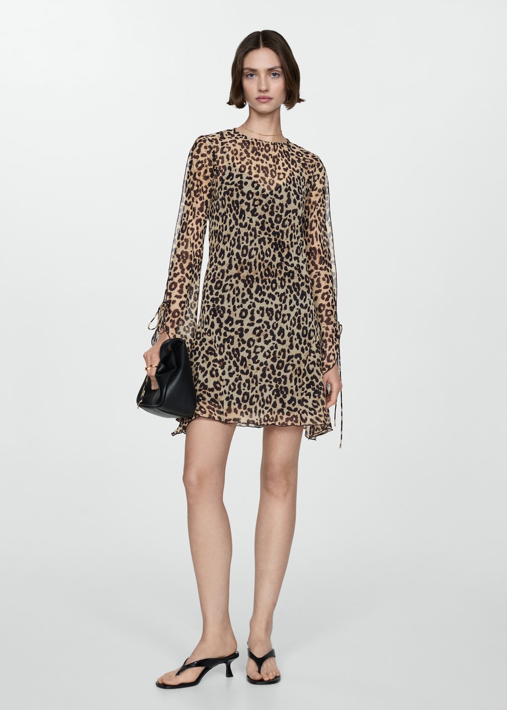Robe mango leopard new arrivals