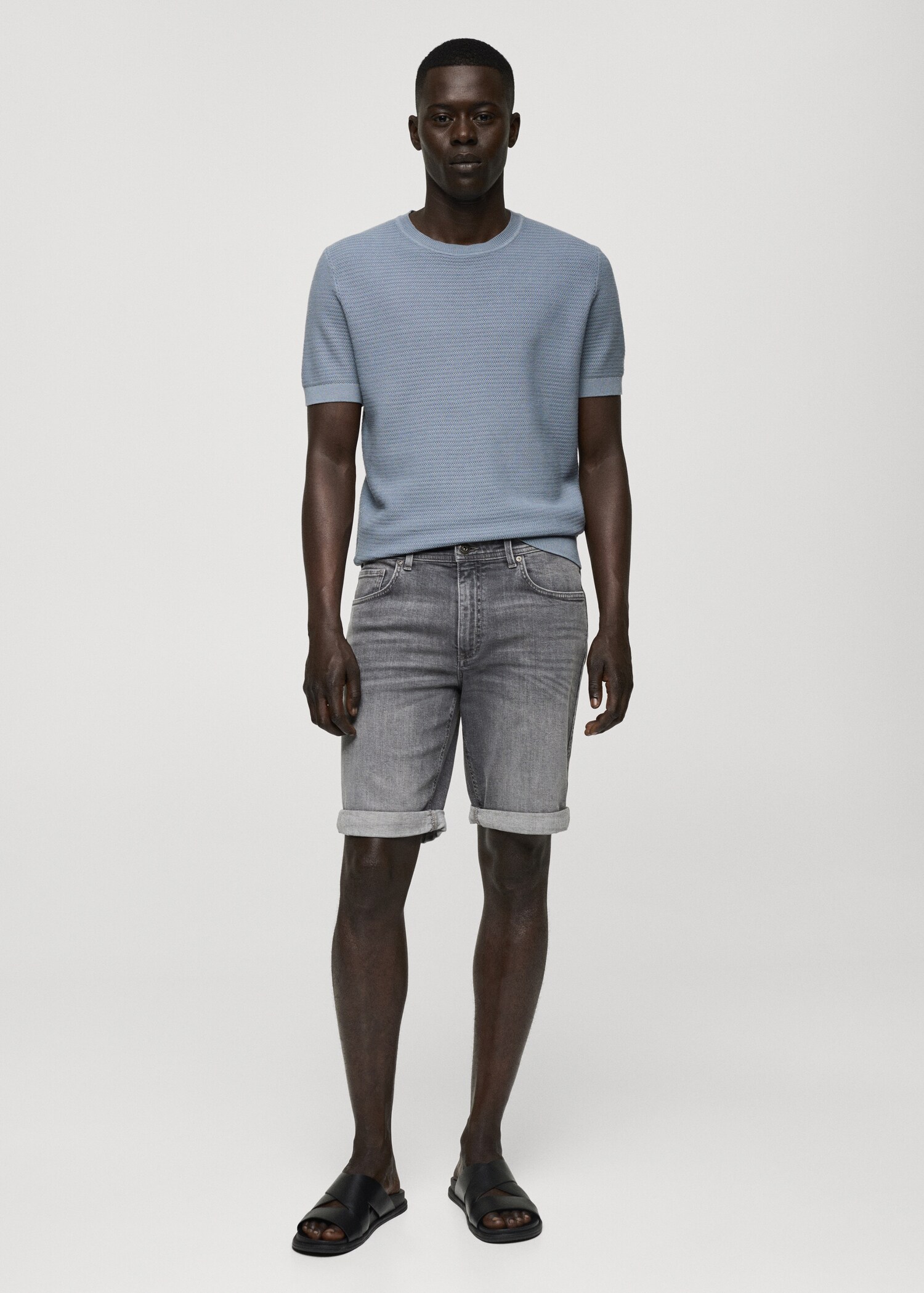 Jeansbermudas slim fit - Allmän bild
