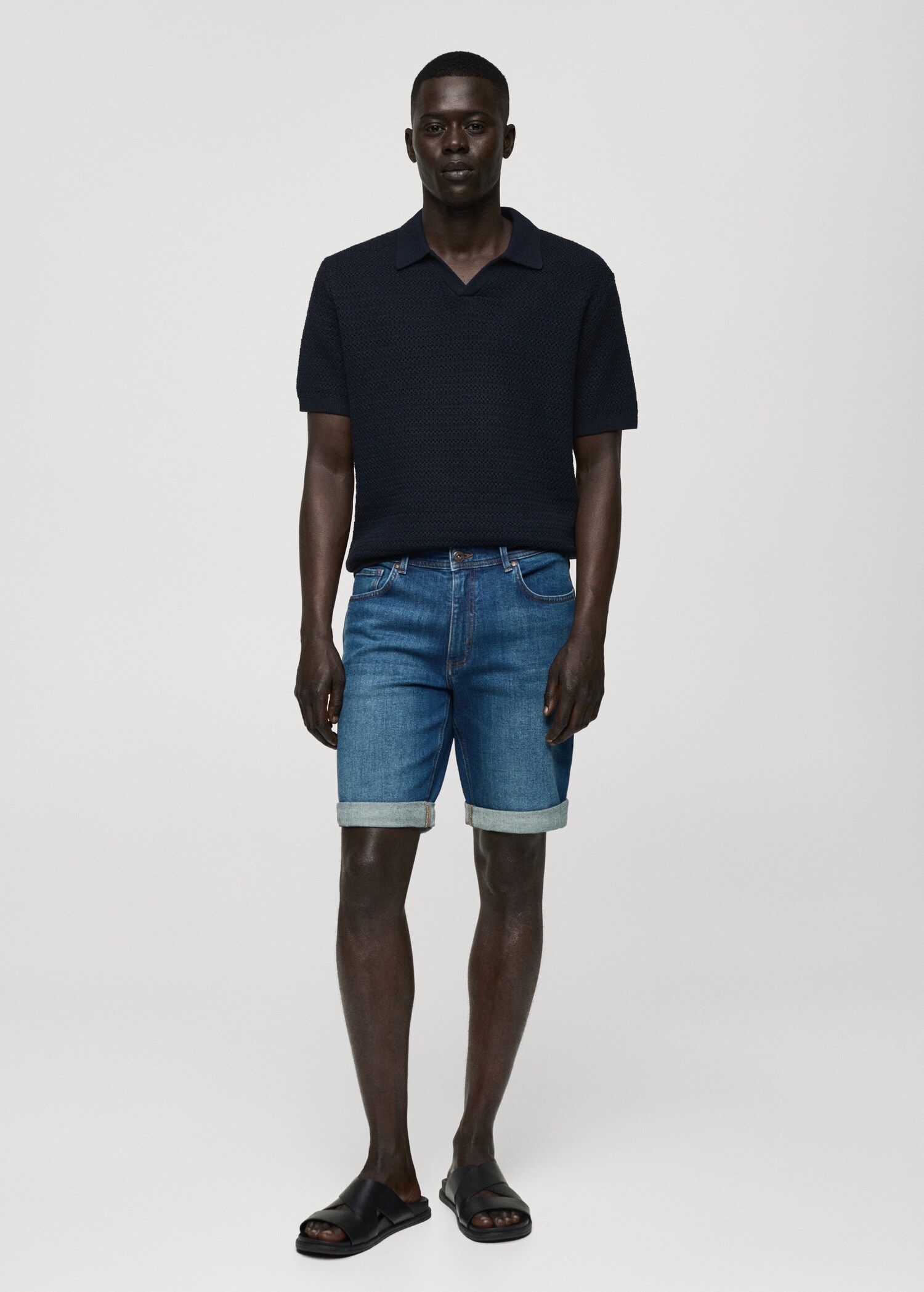 Jeansbermudas slim fit - Allmän bild