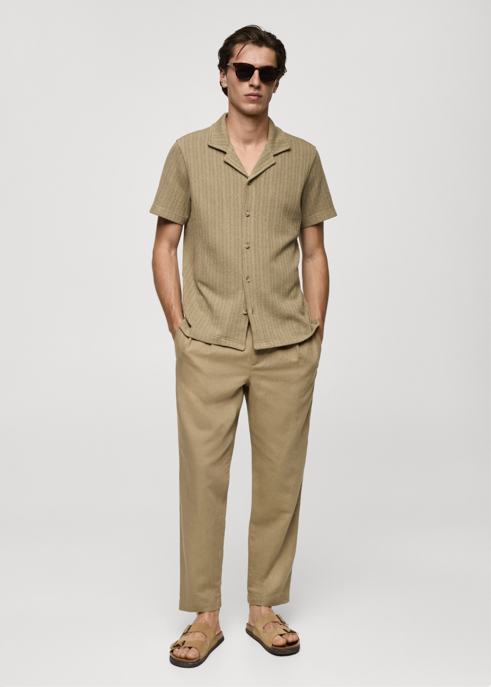 Regular-fit knitted shirt - General plane