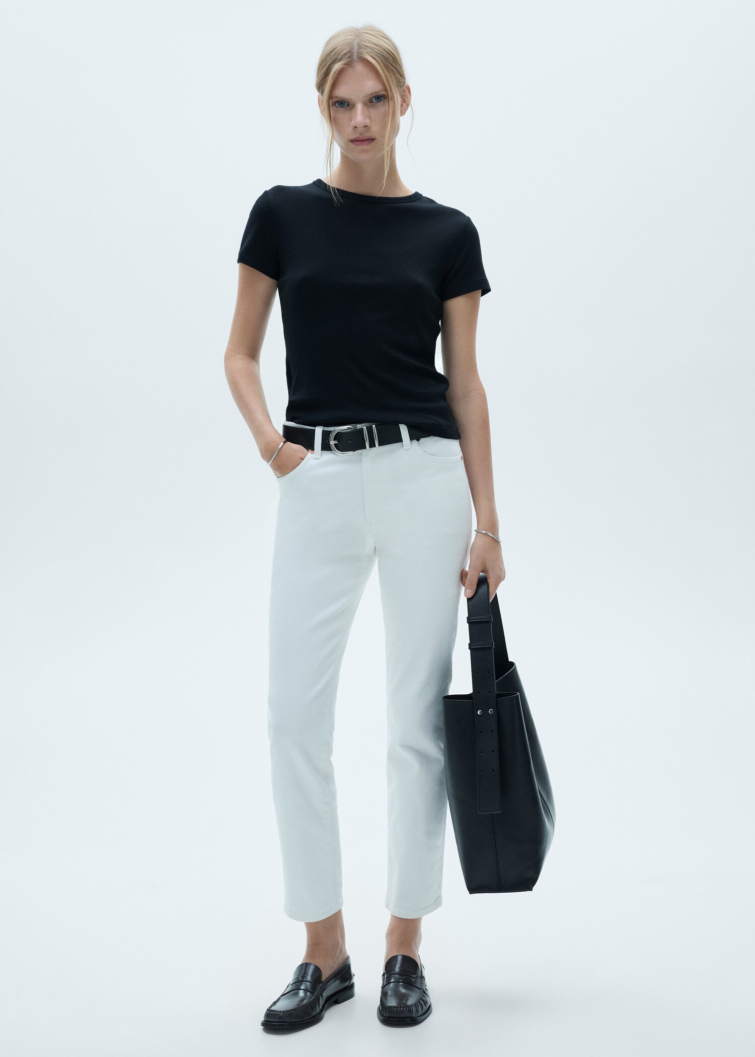 Jeans Claudia slim crop - Plano general