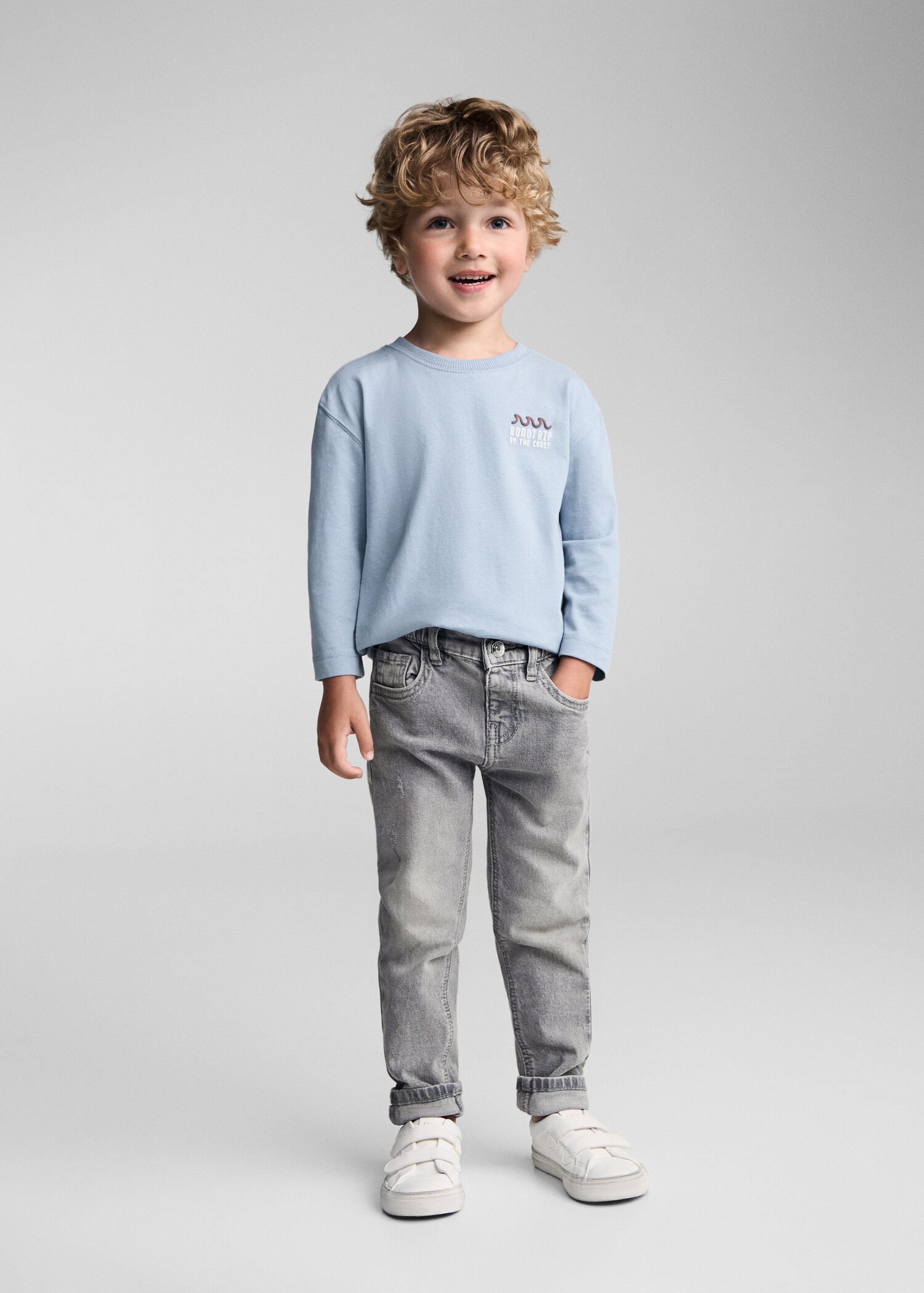 Drawstring waist jeans - General plane