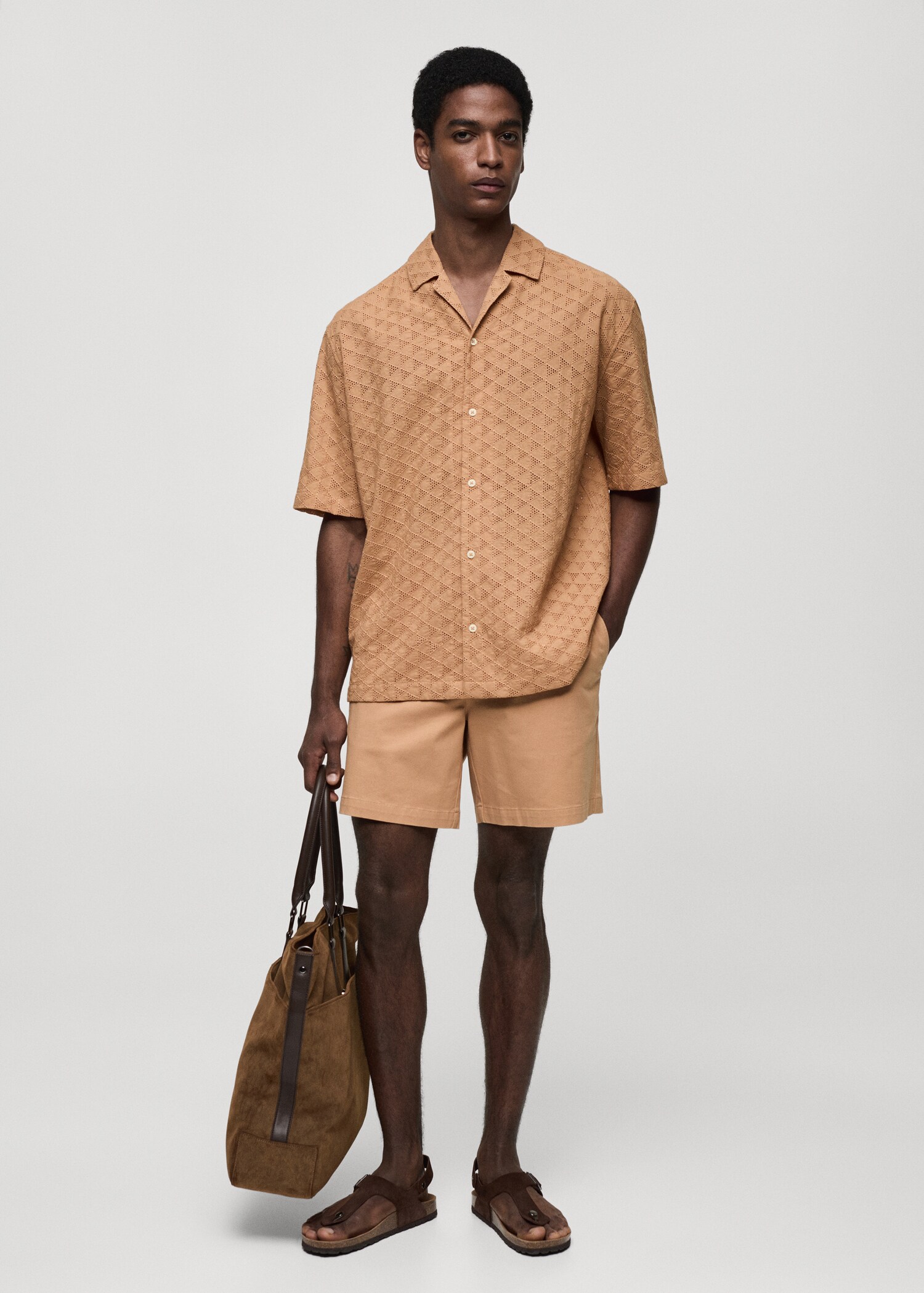 Chemise 100 % coton broderie - Plan général
