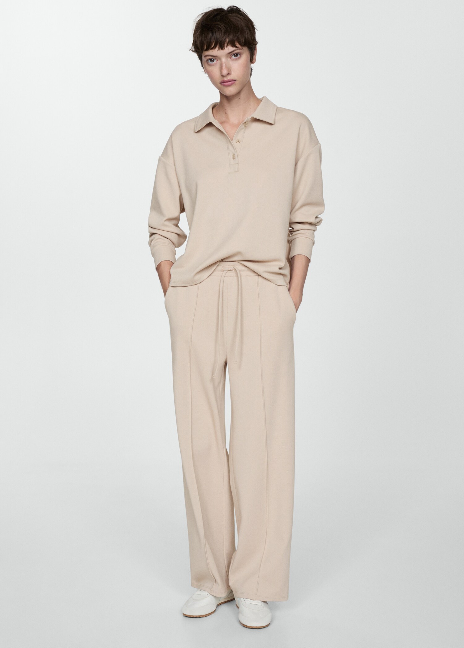 Seam-detail straight-fit trousers - Загальний план