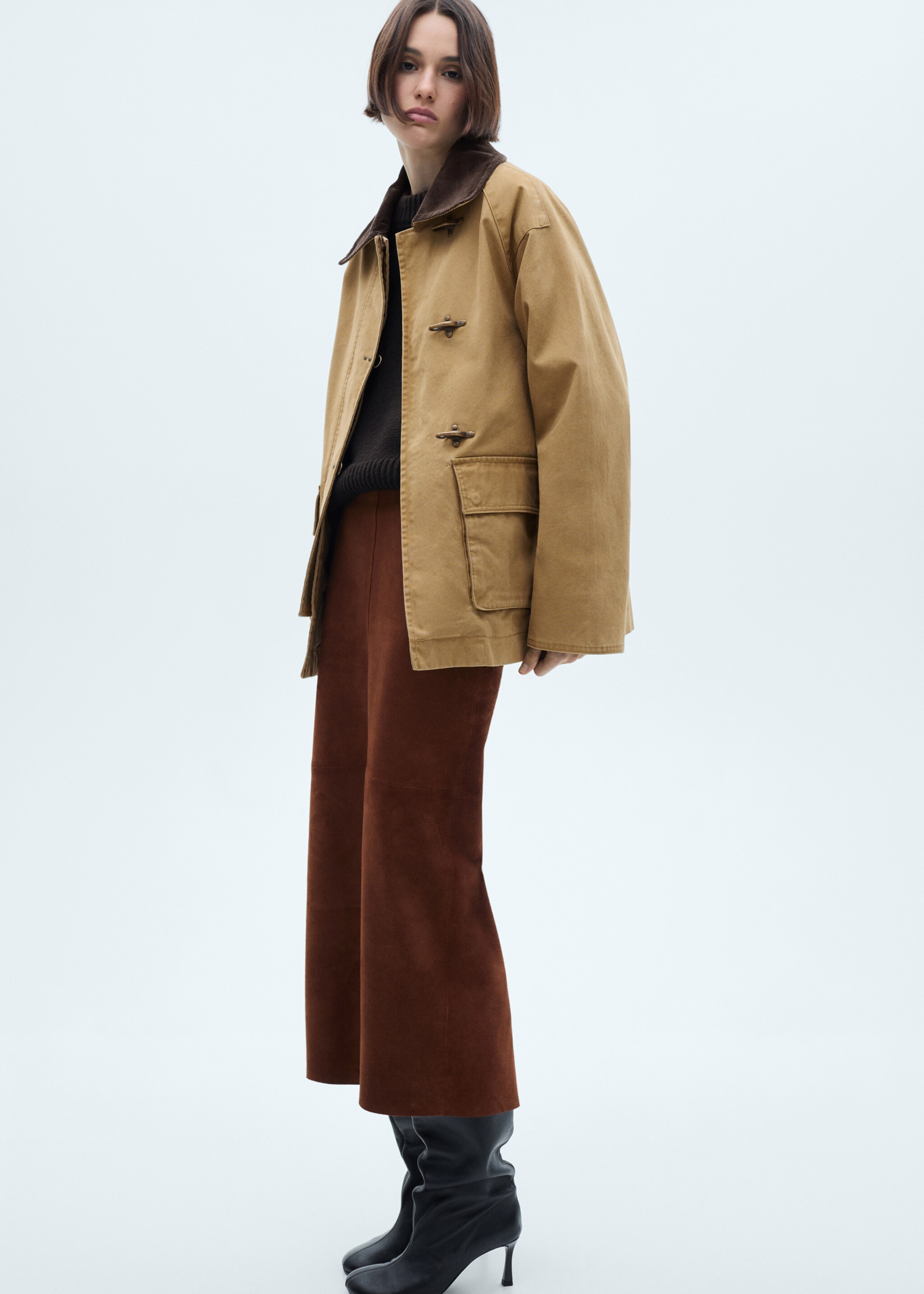 Parka algodón bolsillos - Plano general