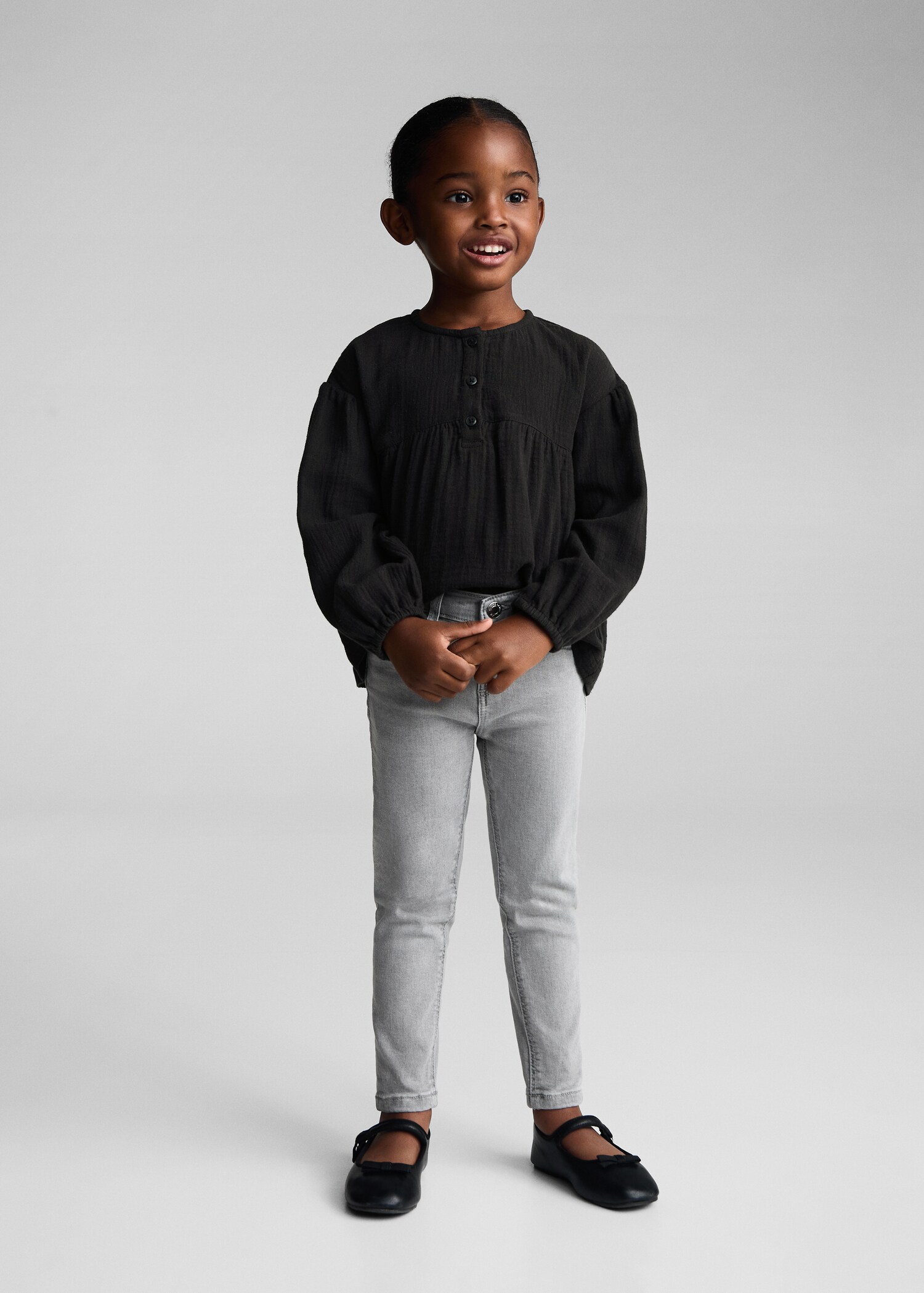 Blouse coton tissu plissé - Plan général