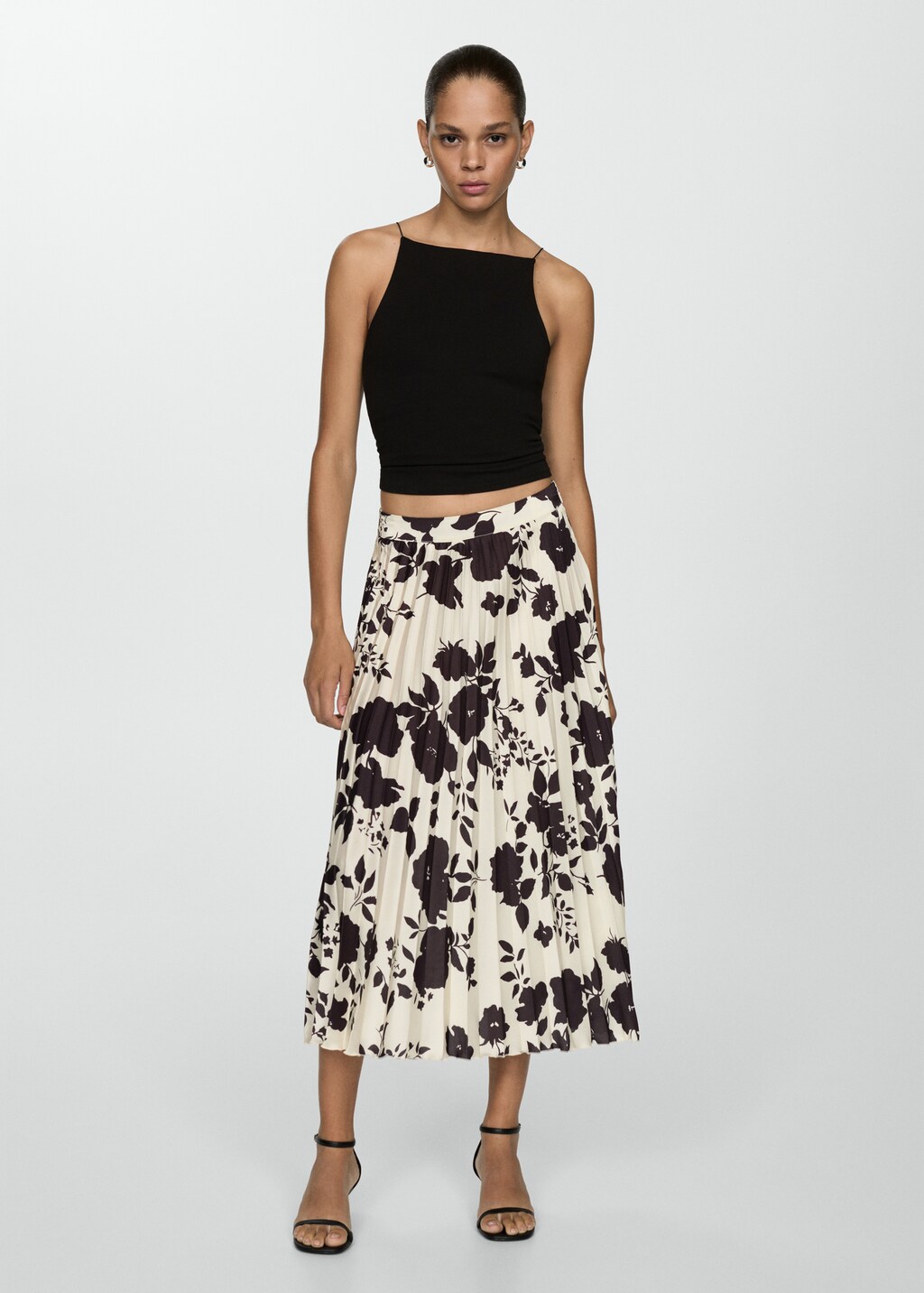 Mango plissé rok new arrivals