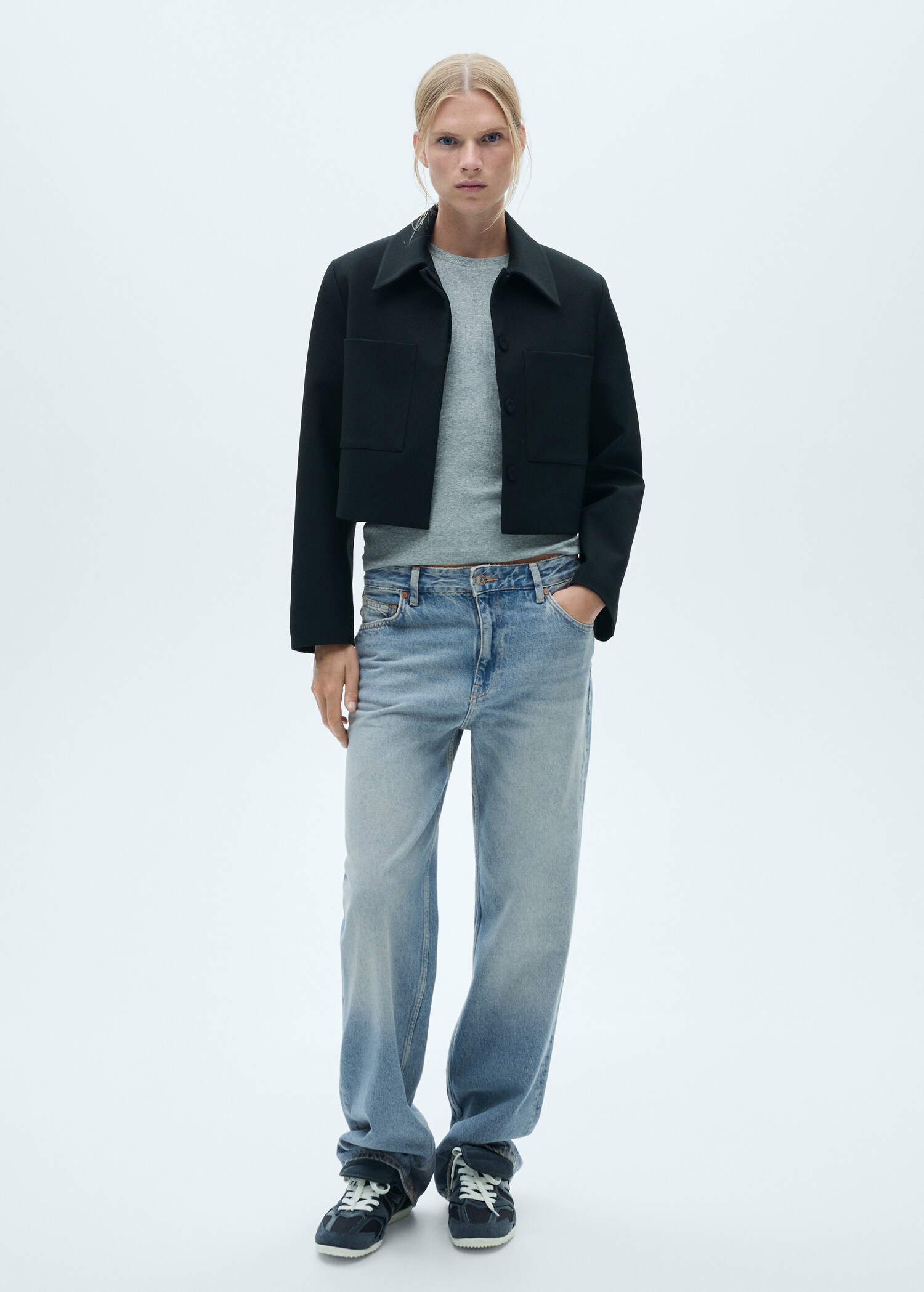 Jeans rectos tiro bajo - Plano general
