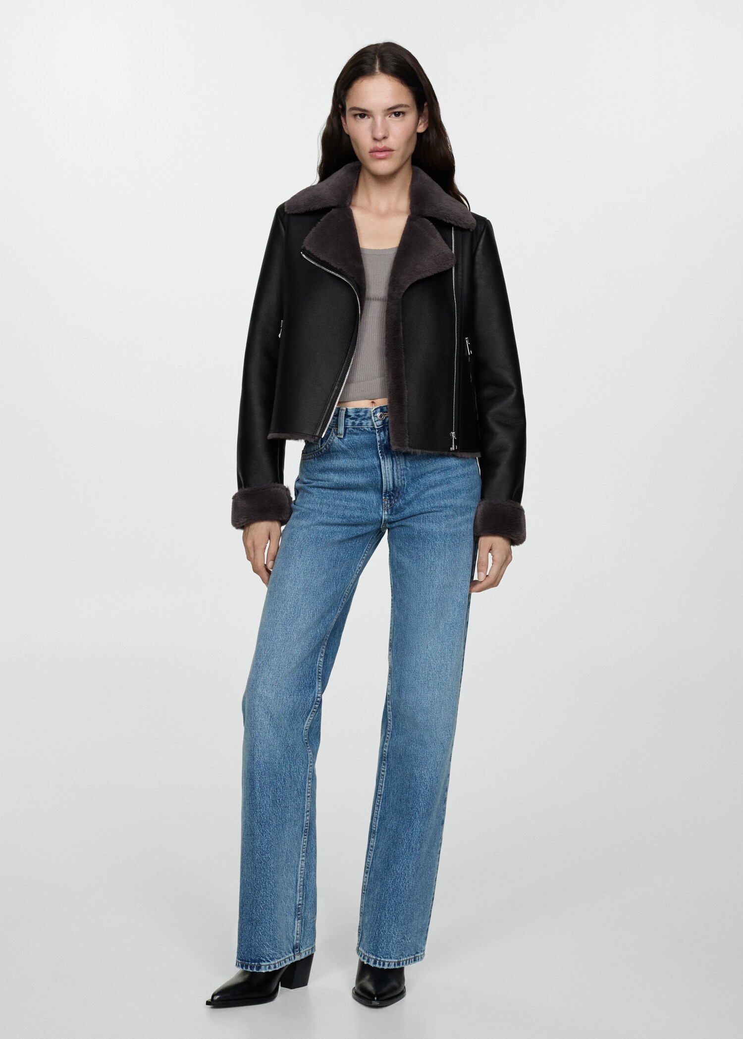 Veste double face simili-cuir - Plan général
