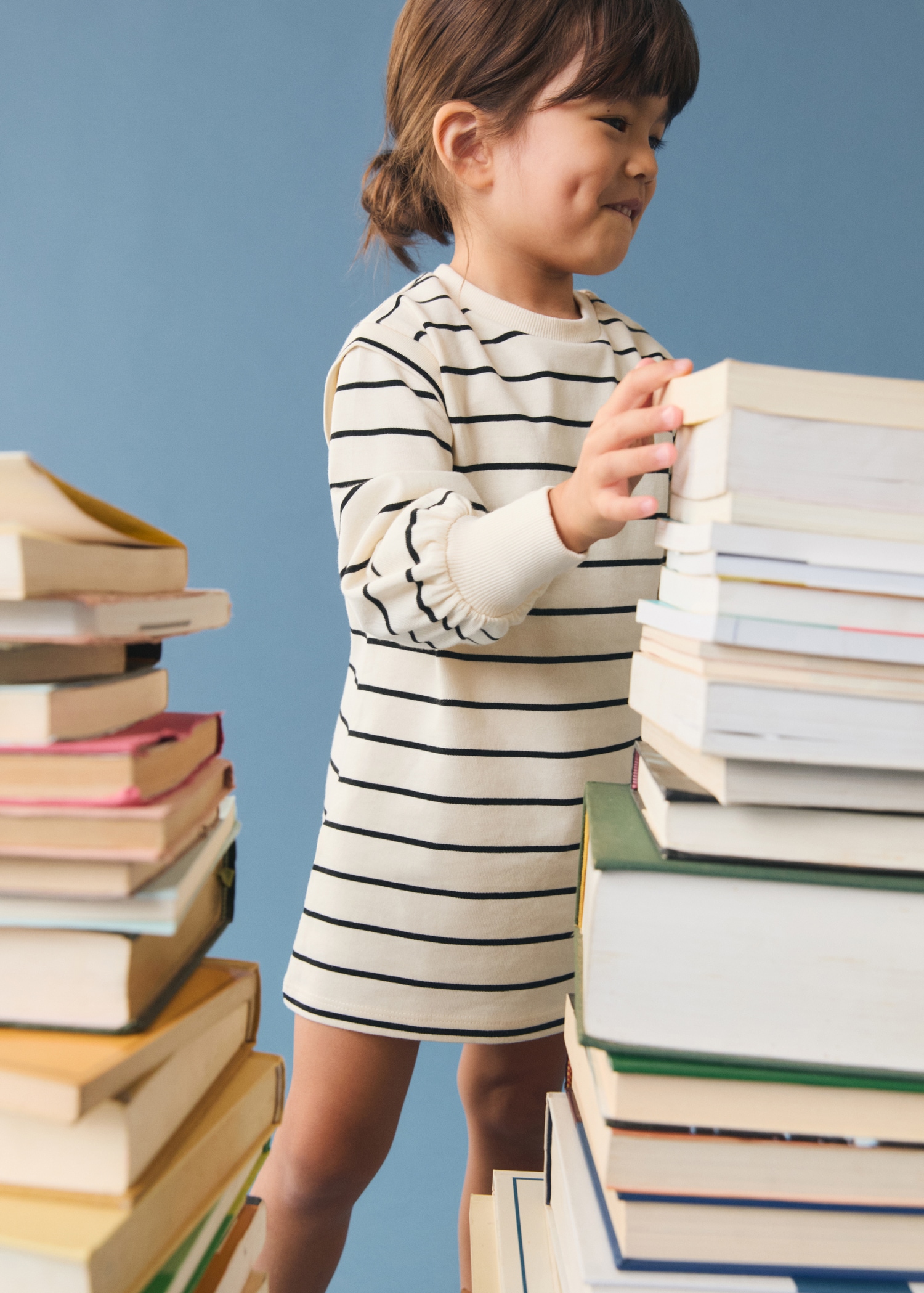 Striped cotton dress - General plane