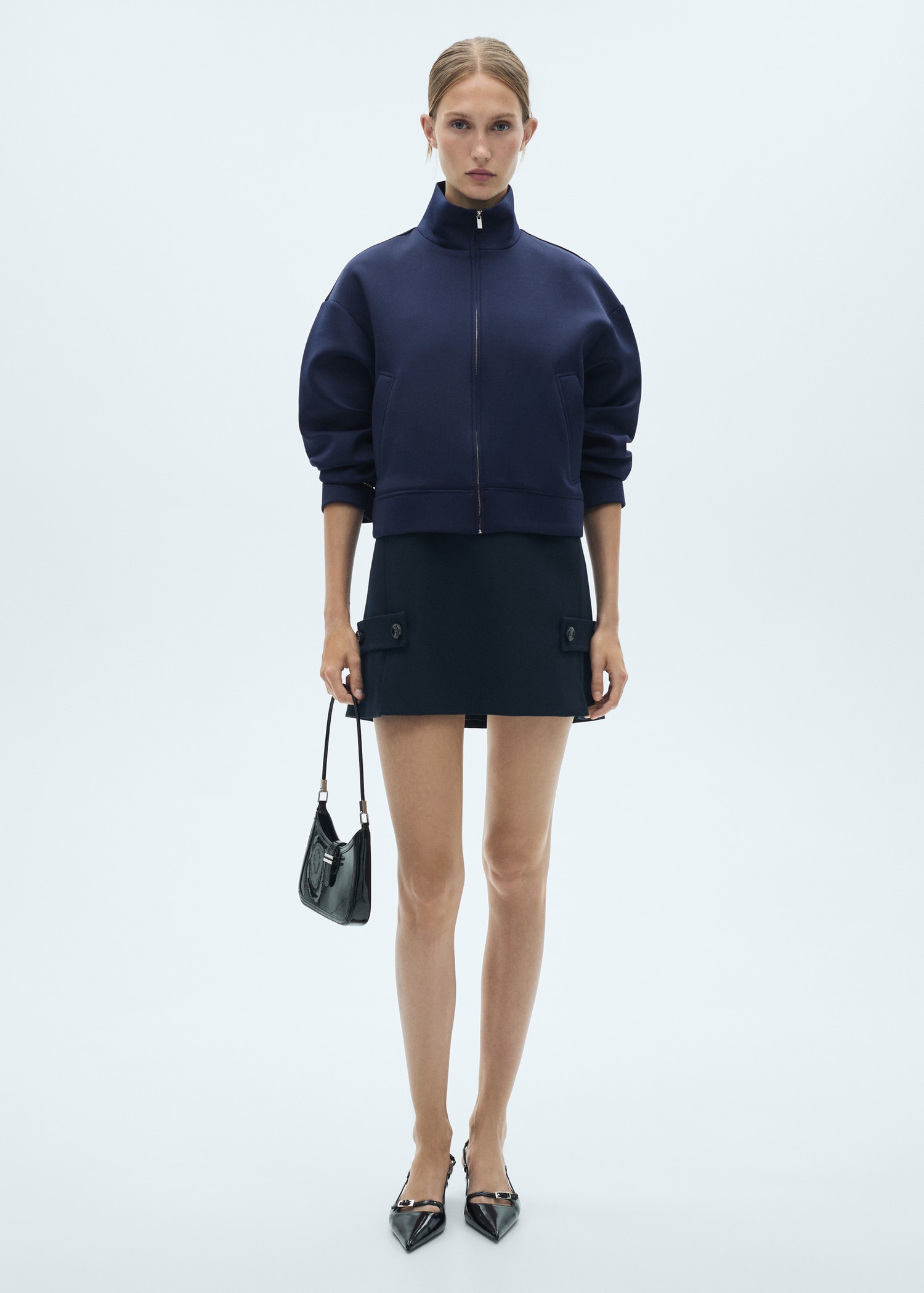 Chaqueta bomber crop - Plano general