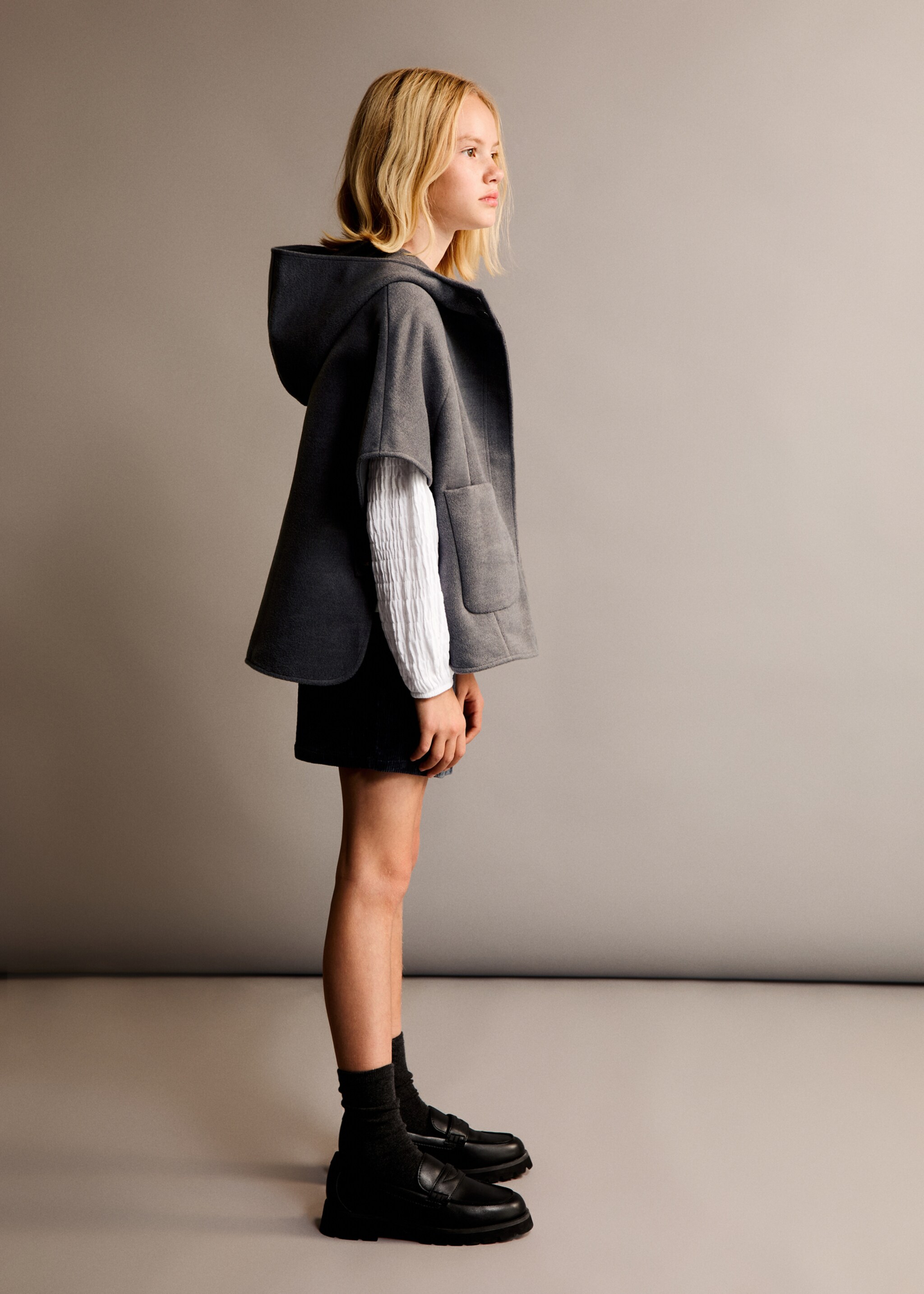Veste style cape boutons - Plan général