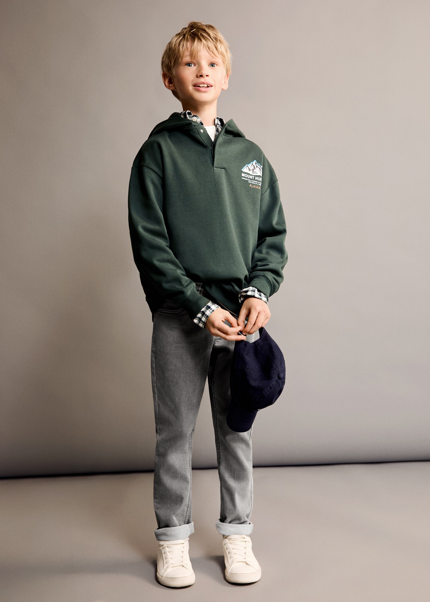 Sweat-shirt col polo - Plan général
