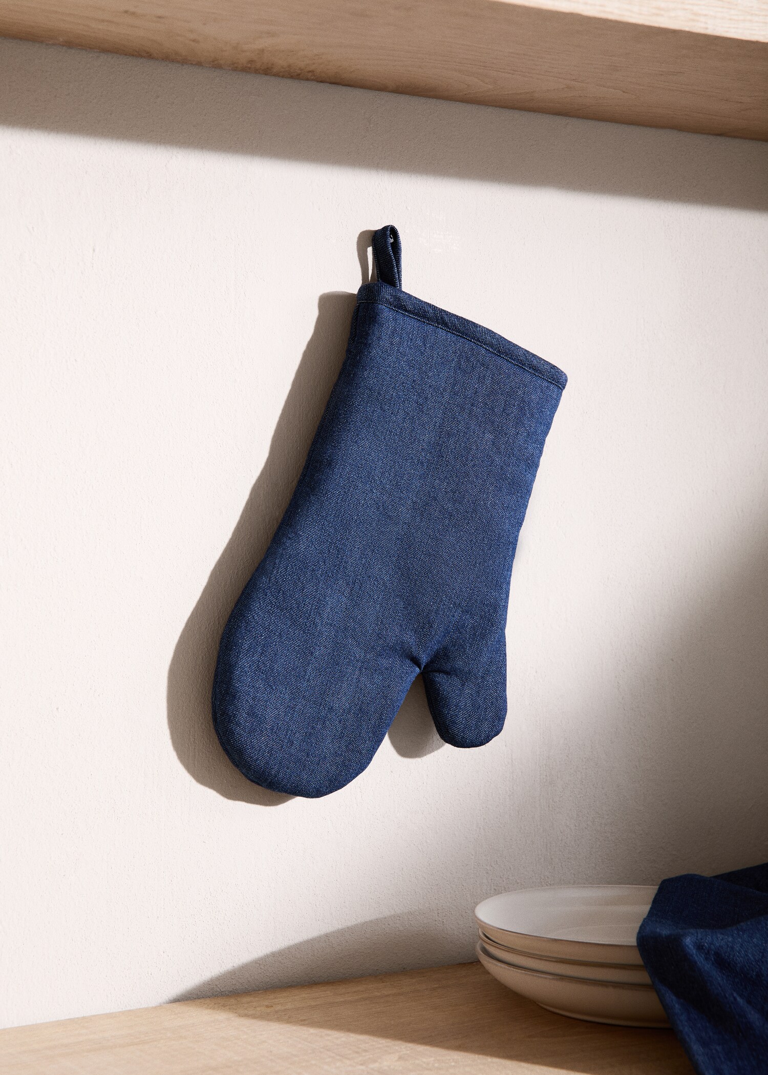 Manoplas cocina denim - Plano general