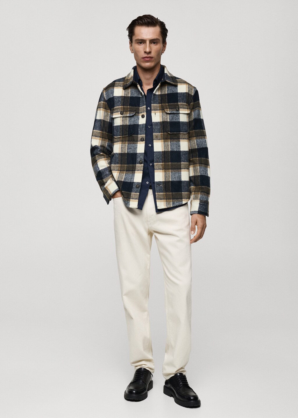 Sobre camisa hombre cuadros new arrivals