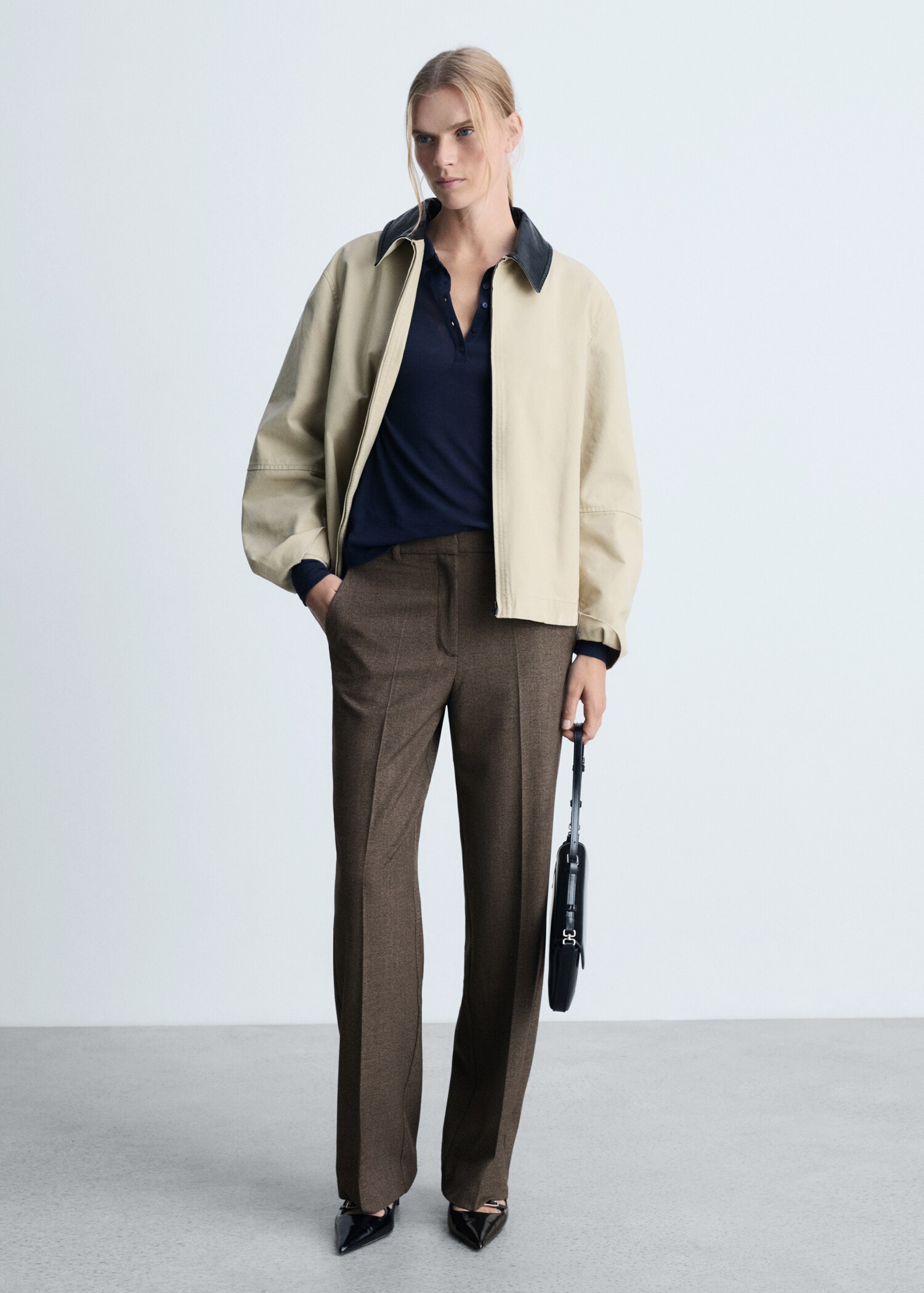 Flowy straight-fit trousers - General plane