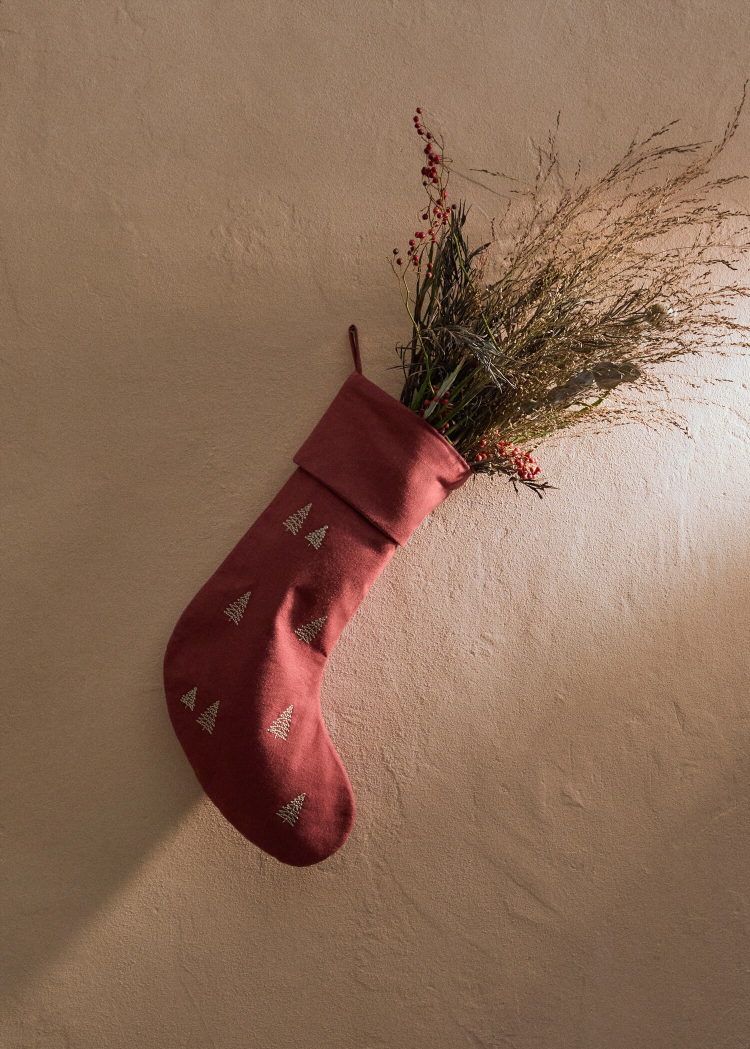 Décoration chaussette broderie arbre - Plan général