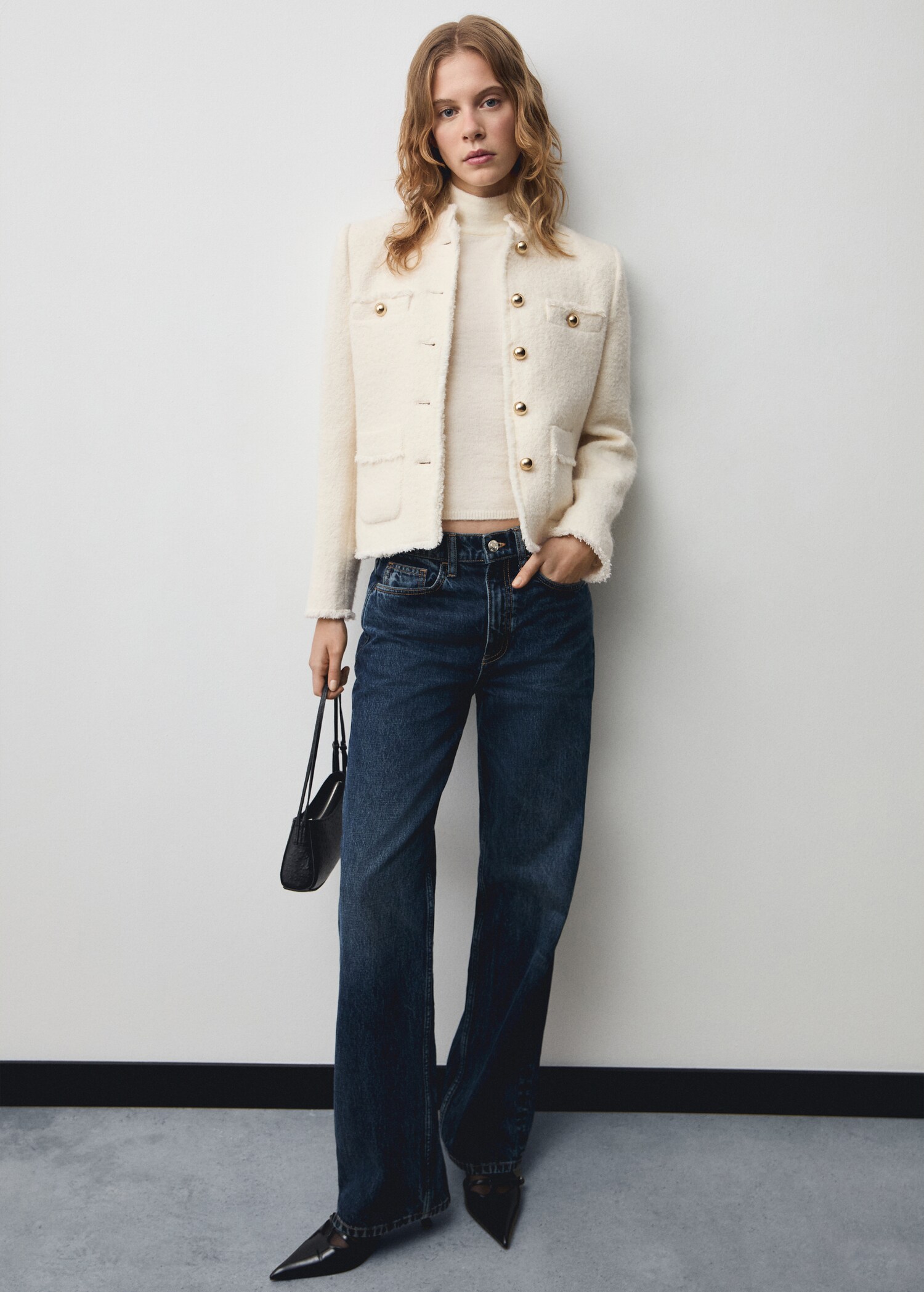 Veste en tweed à poches - Plan général