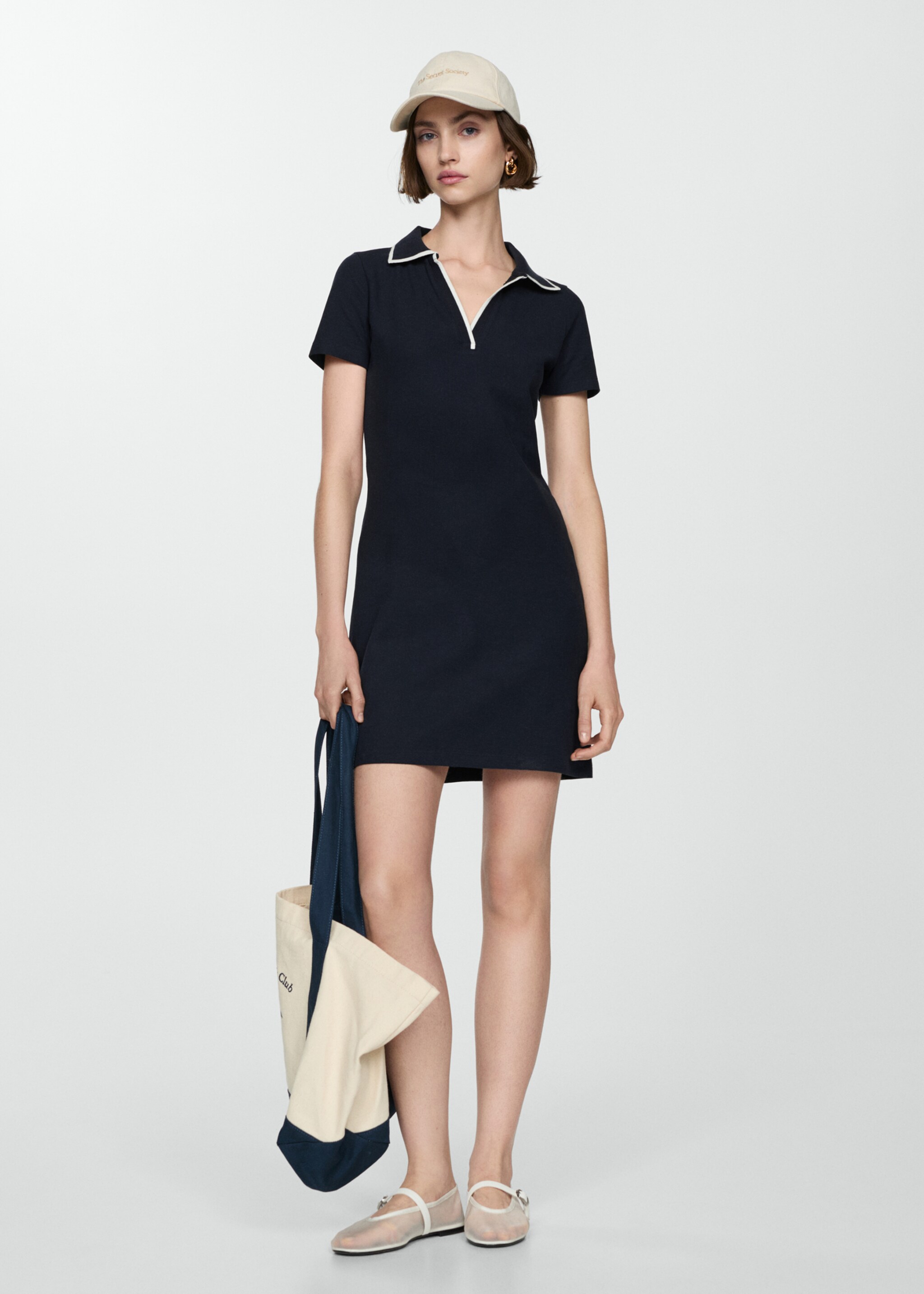 Vestido cuello polo - Plano general