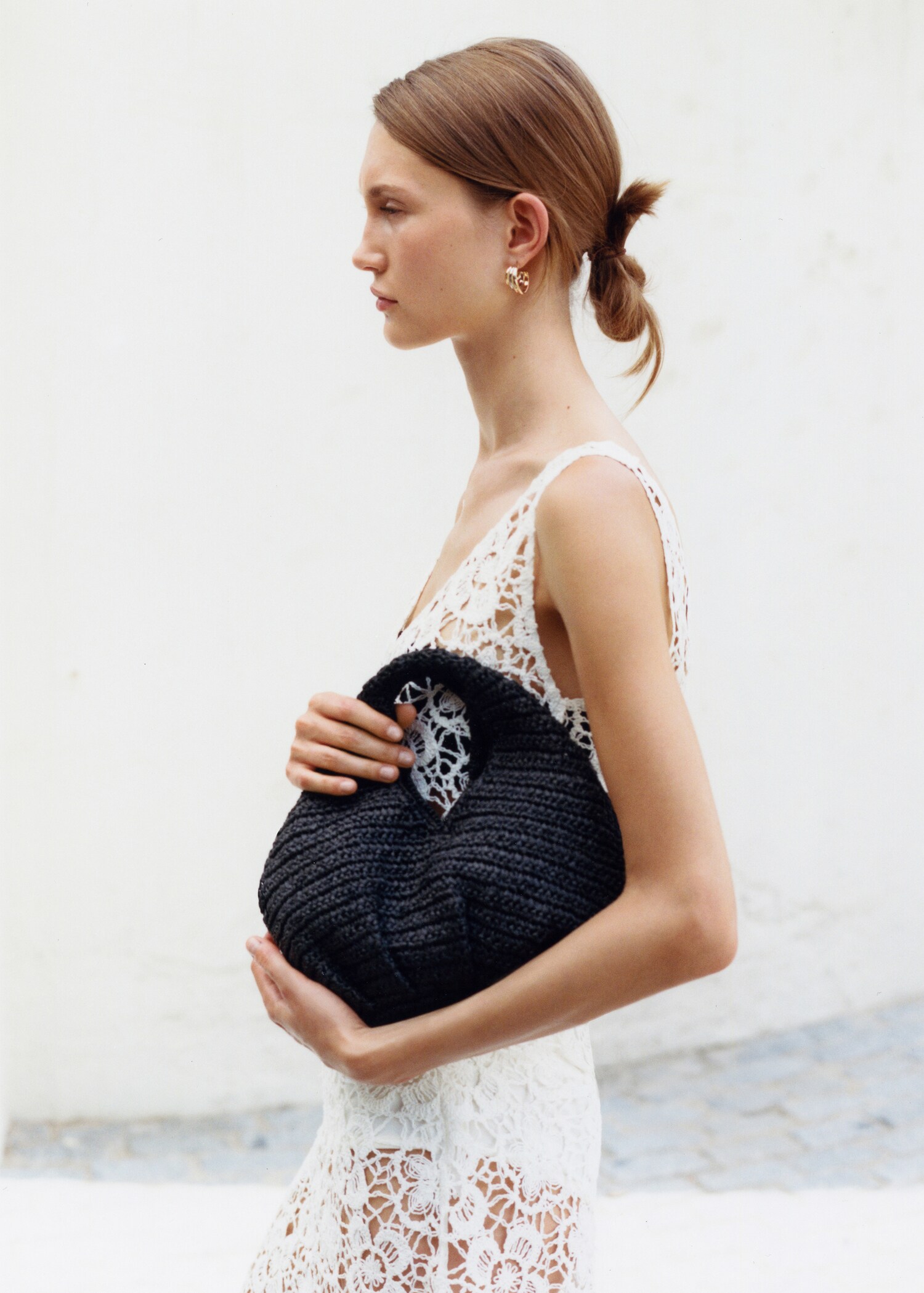 Bolso mano fibra natural - Plano general
