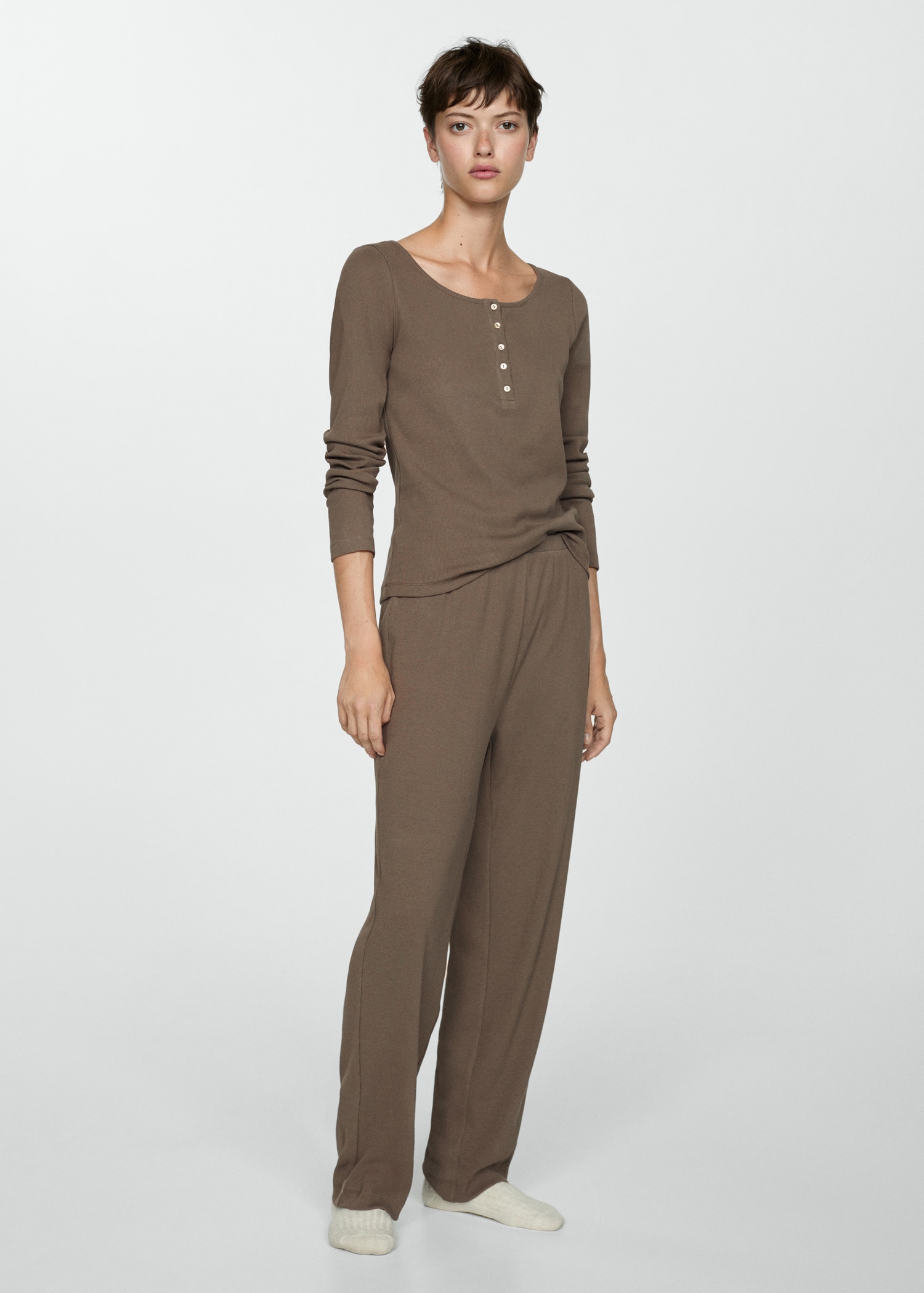 Pijama dos piezas algodón - Plano general