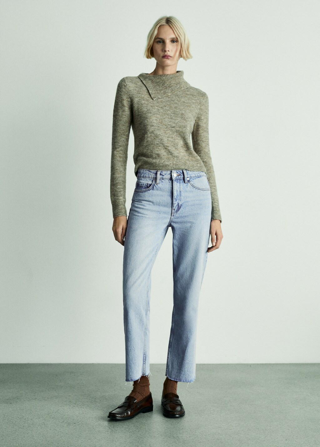 Blanca straight-fit cropped jeans