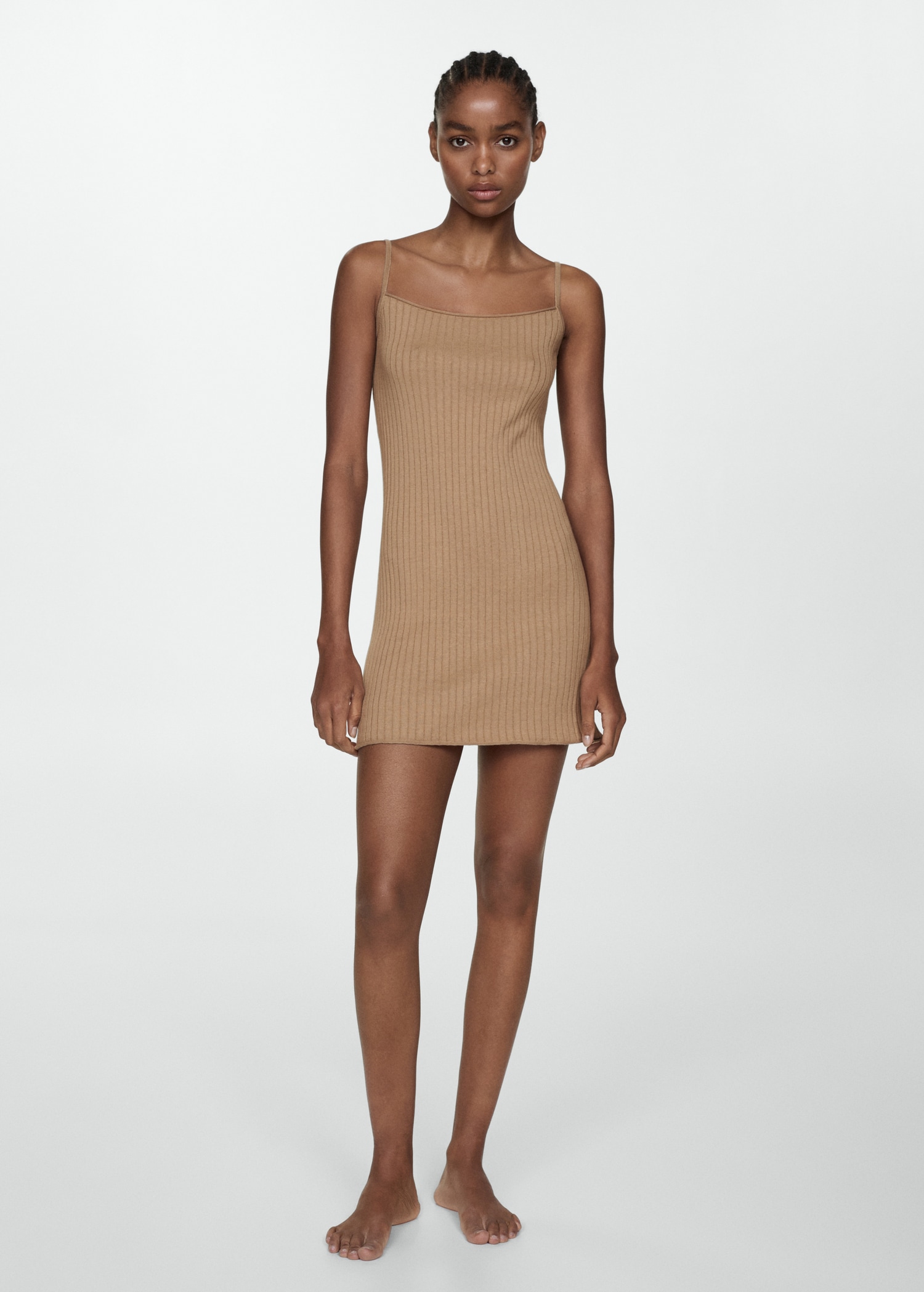 Ribbed knit dress - General plane