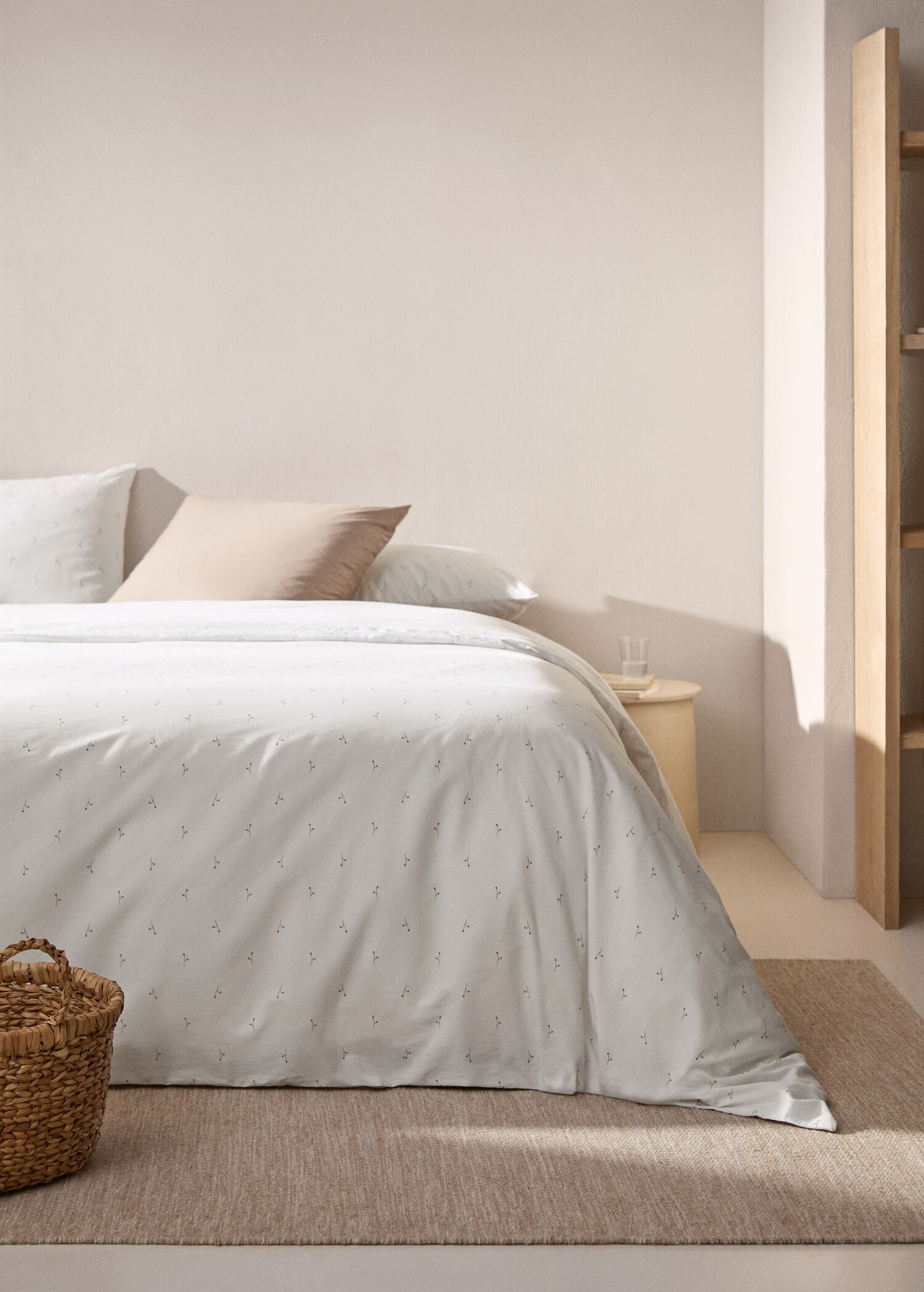 Floral-print duvet cover for king bed - General plane