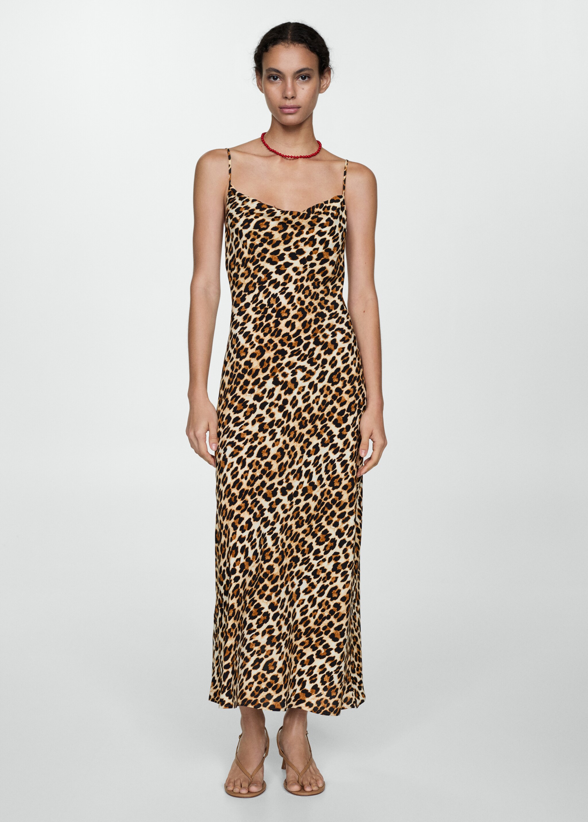 Леопардовое миди-платье - Общий план