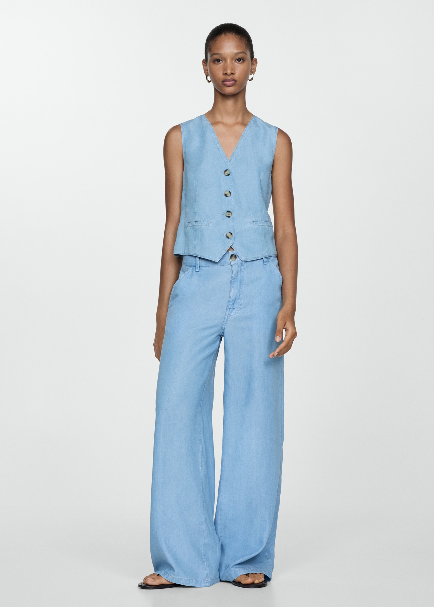 Combinar Chaleco Gris Chaleco Punto Mujer Con Camisa Cómo Combinar