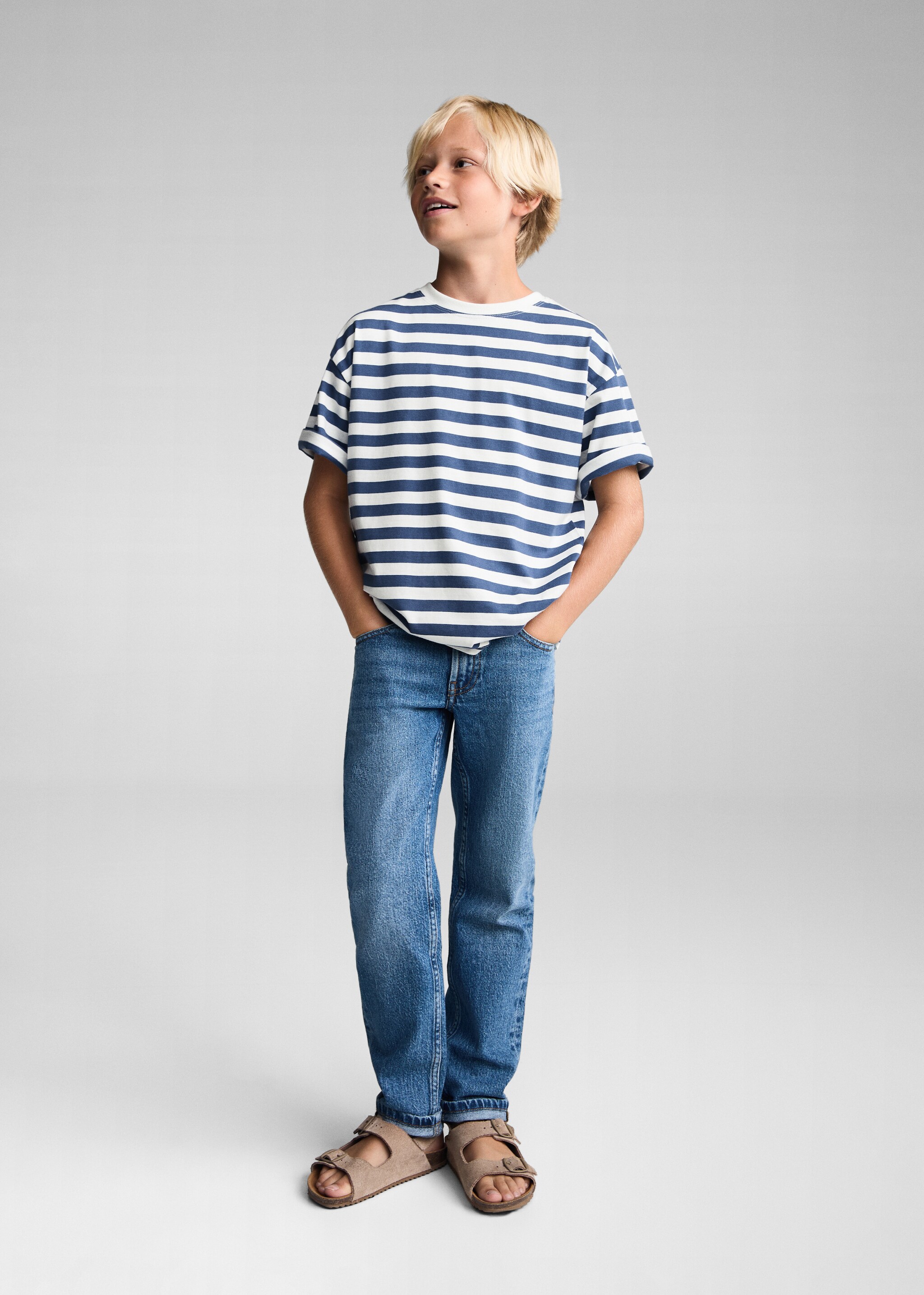 Striped cotton T-shirt - General plane