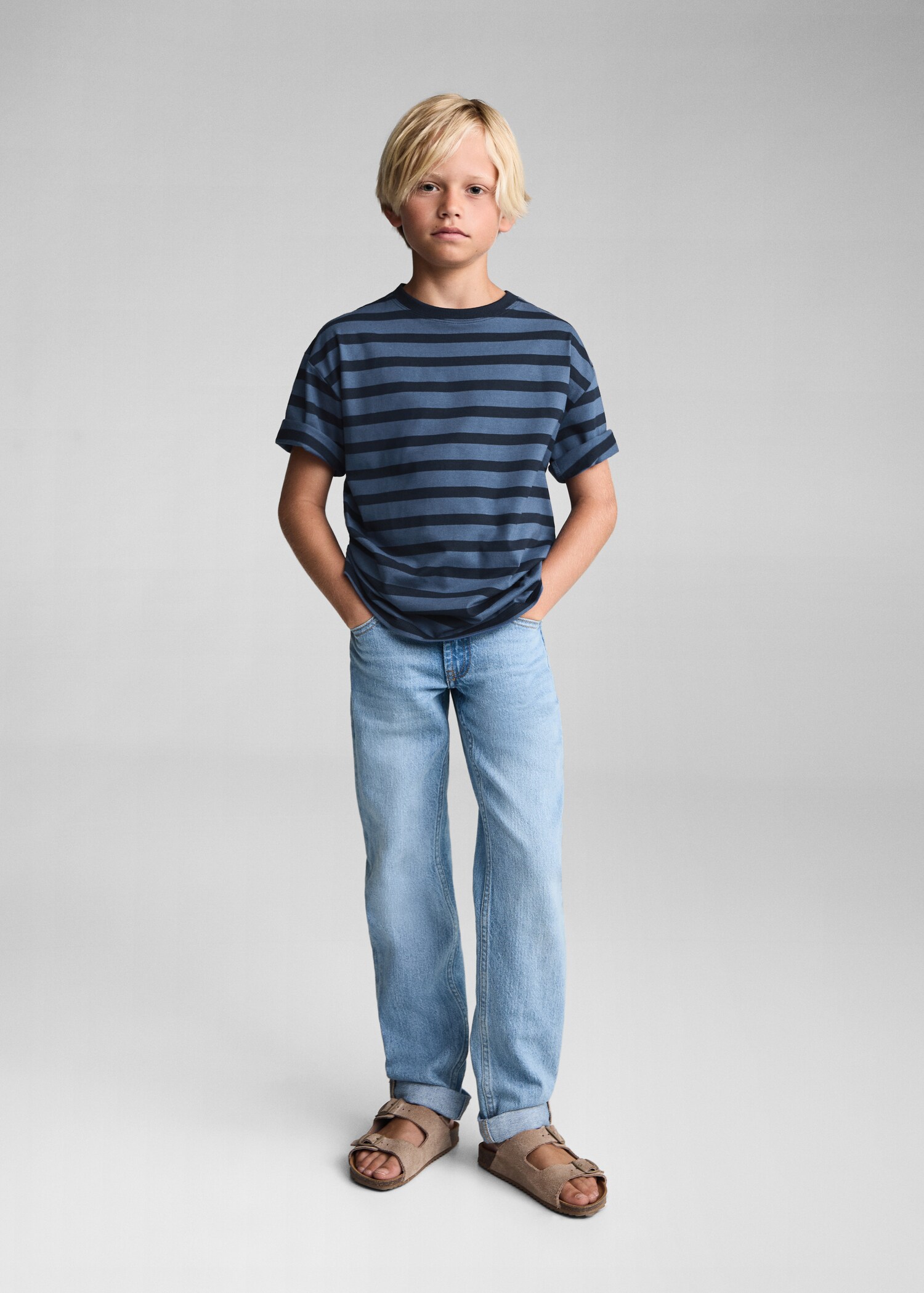 Striped cotton T-shirt - General plane