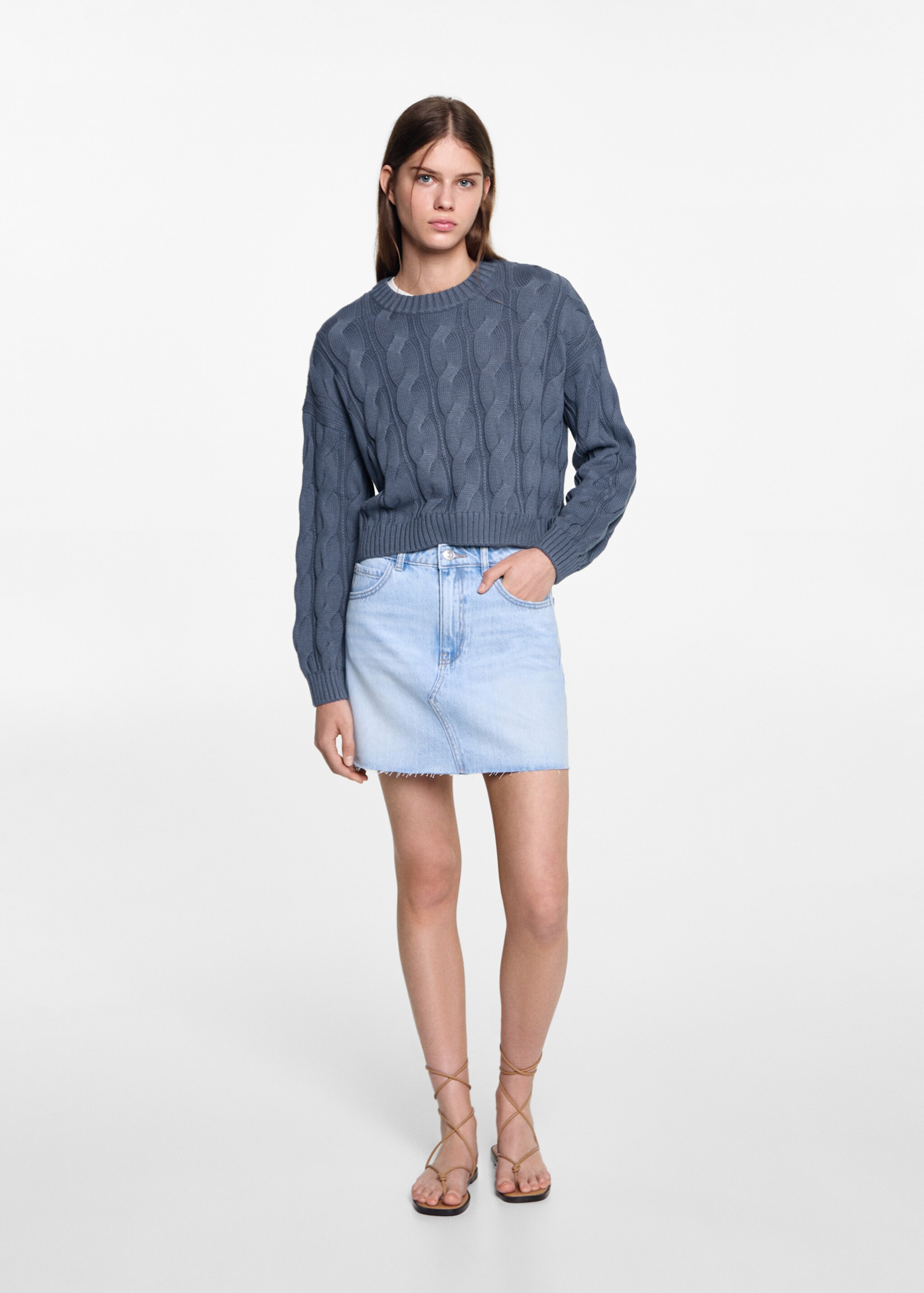 Jersey punto trenzado - Plano general