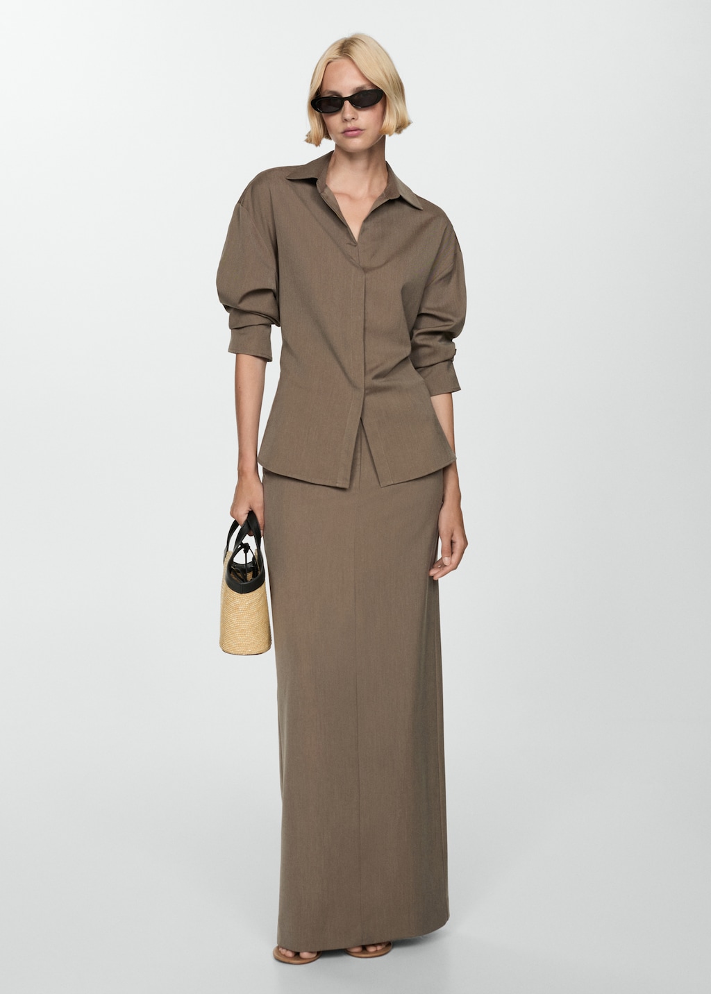 Concealed button shirt Women MANGO Netherlands
