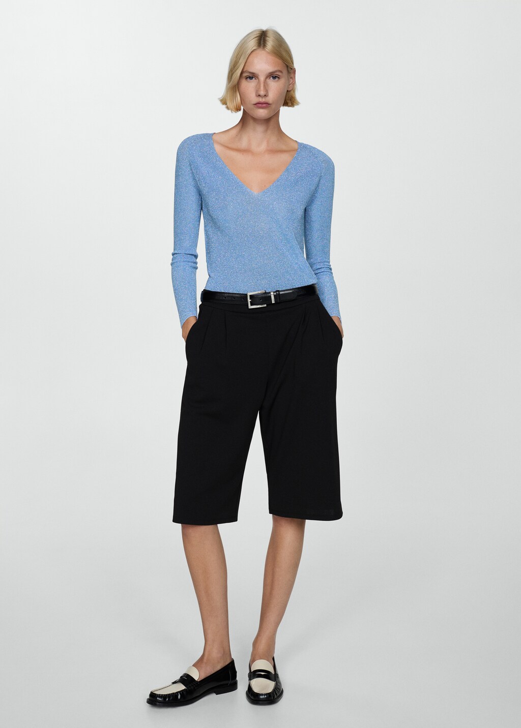 Pull over asymetrique cotele Femme MANGO Niger