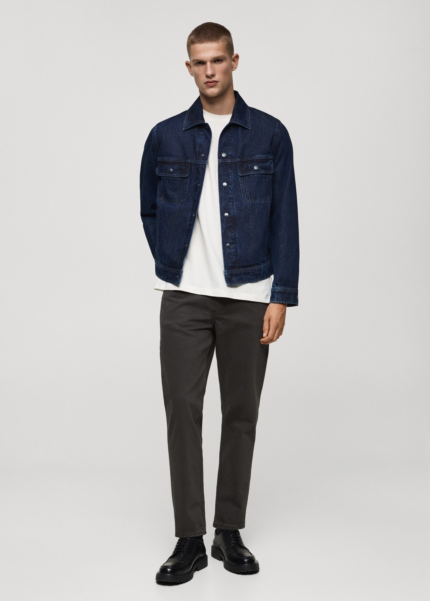 Ben tapered cropped jeans - General plane