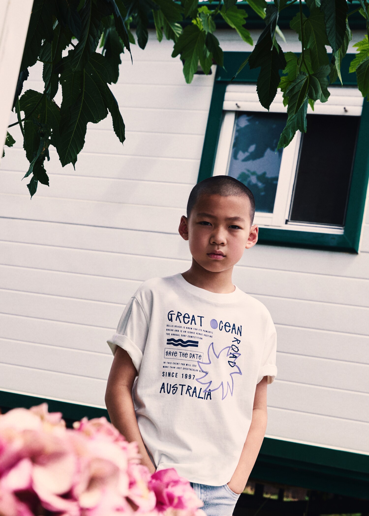 T-shirt imprimé surf - Plan général