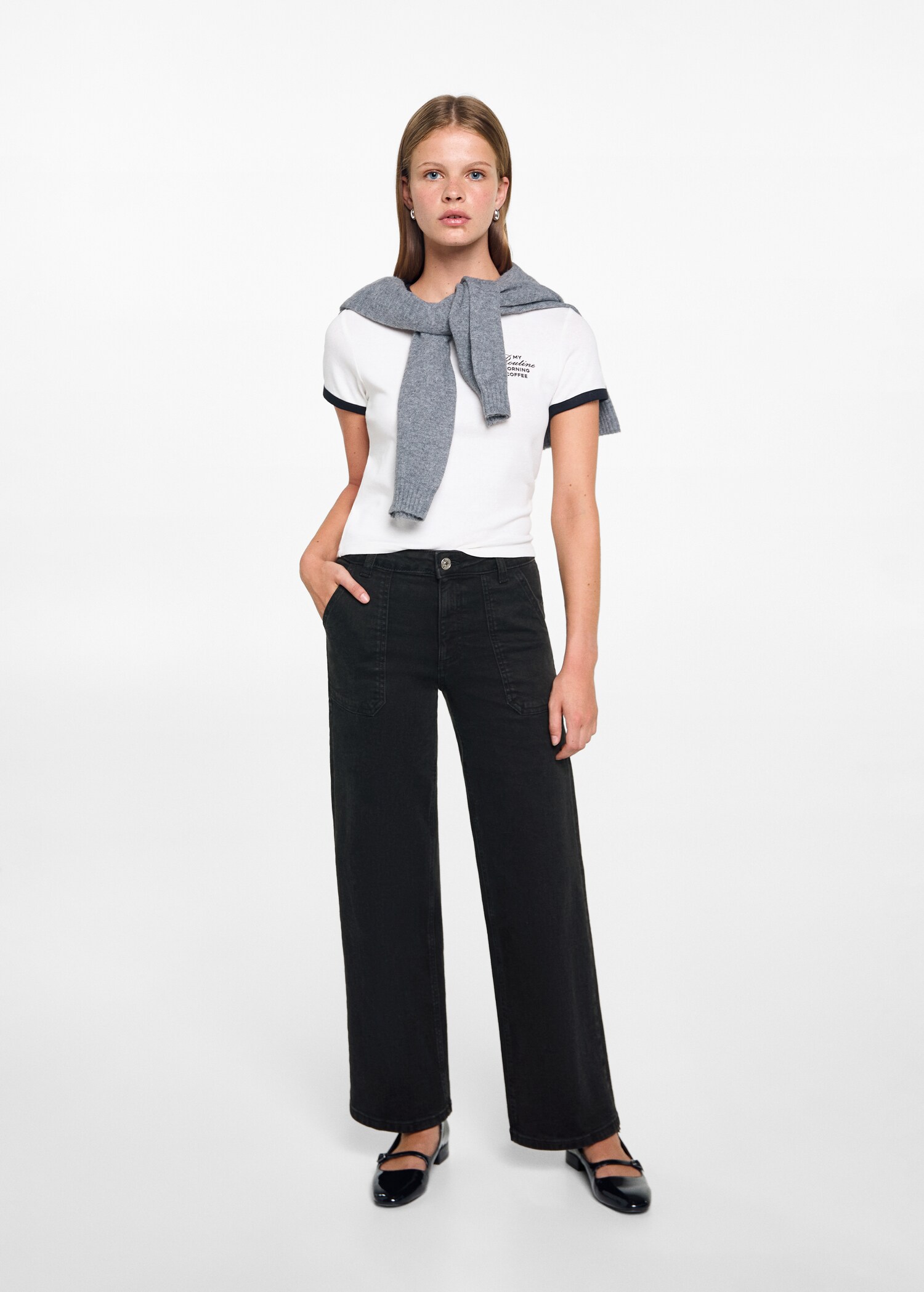 Culotte trousers with pockets - General plane