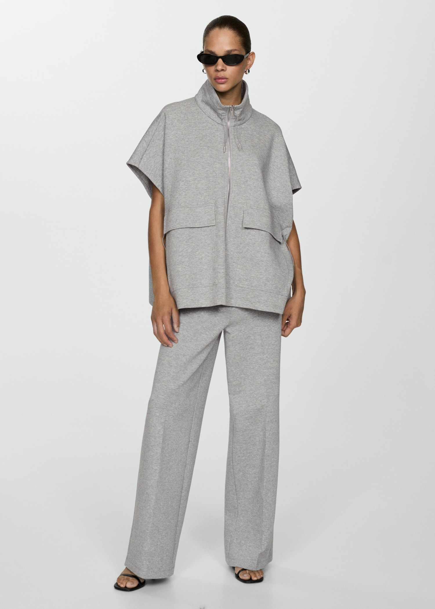 High-rise wideleg trousers - General plane