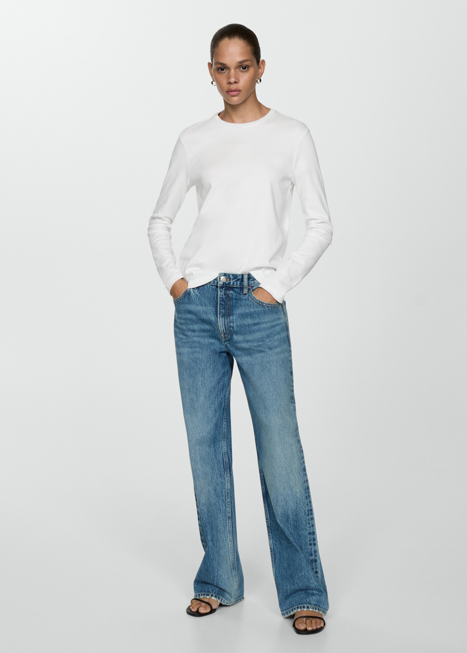 Long sleeve cotton t-shirt - General plane