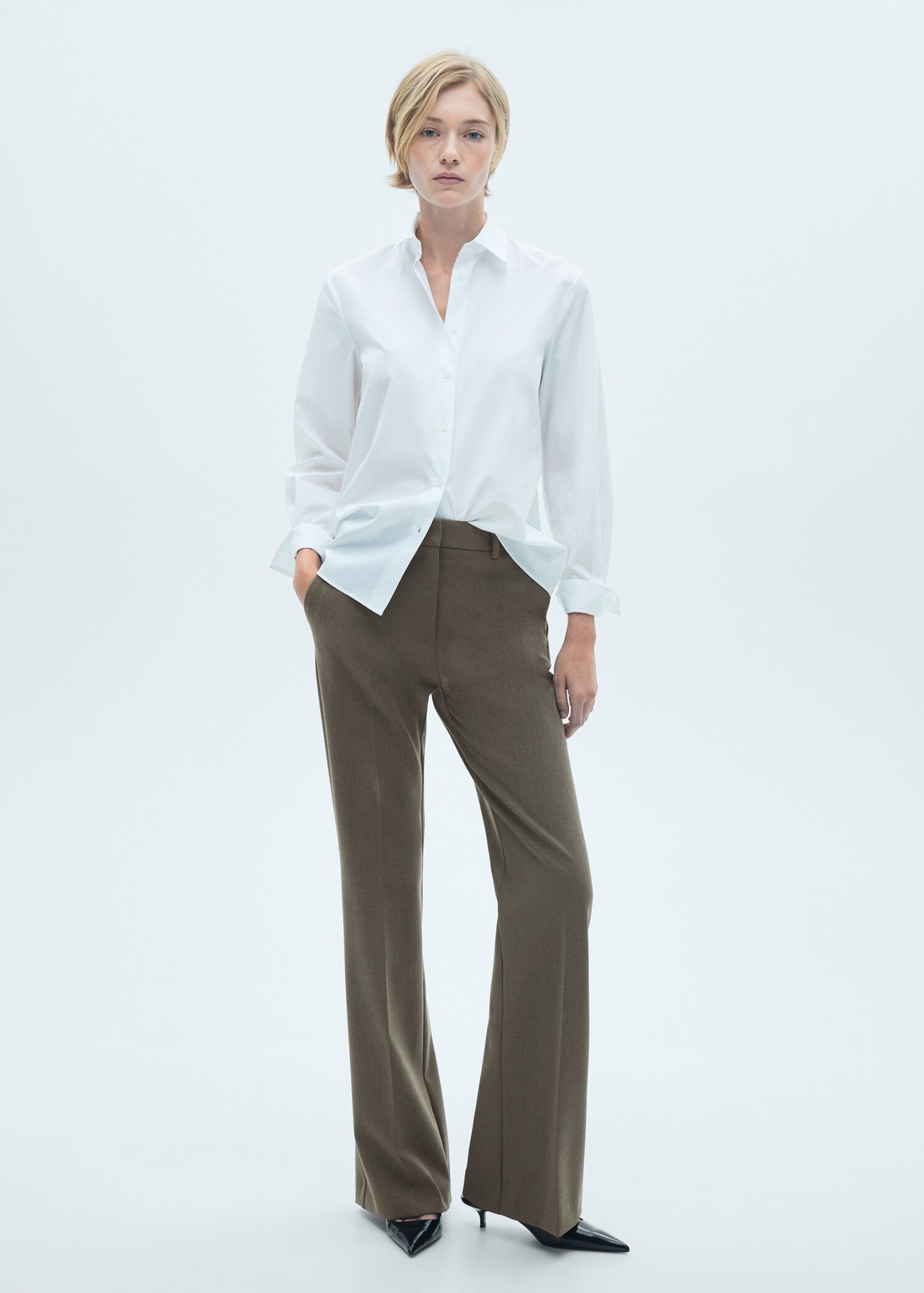 Pocket flared trousers - General plane