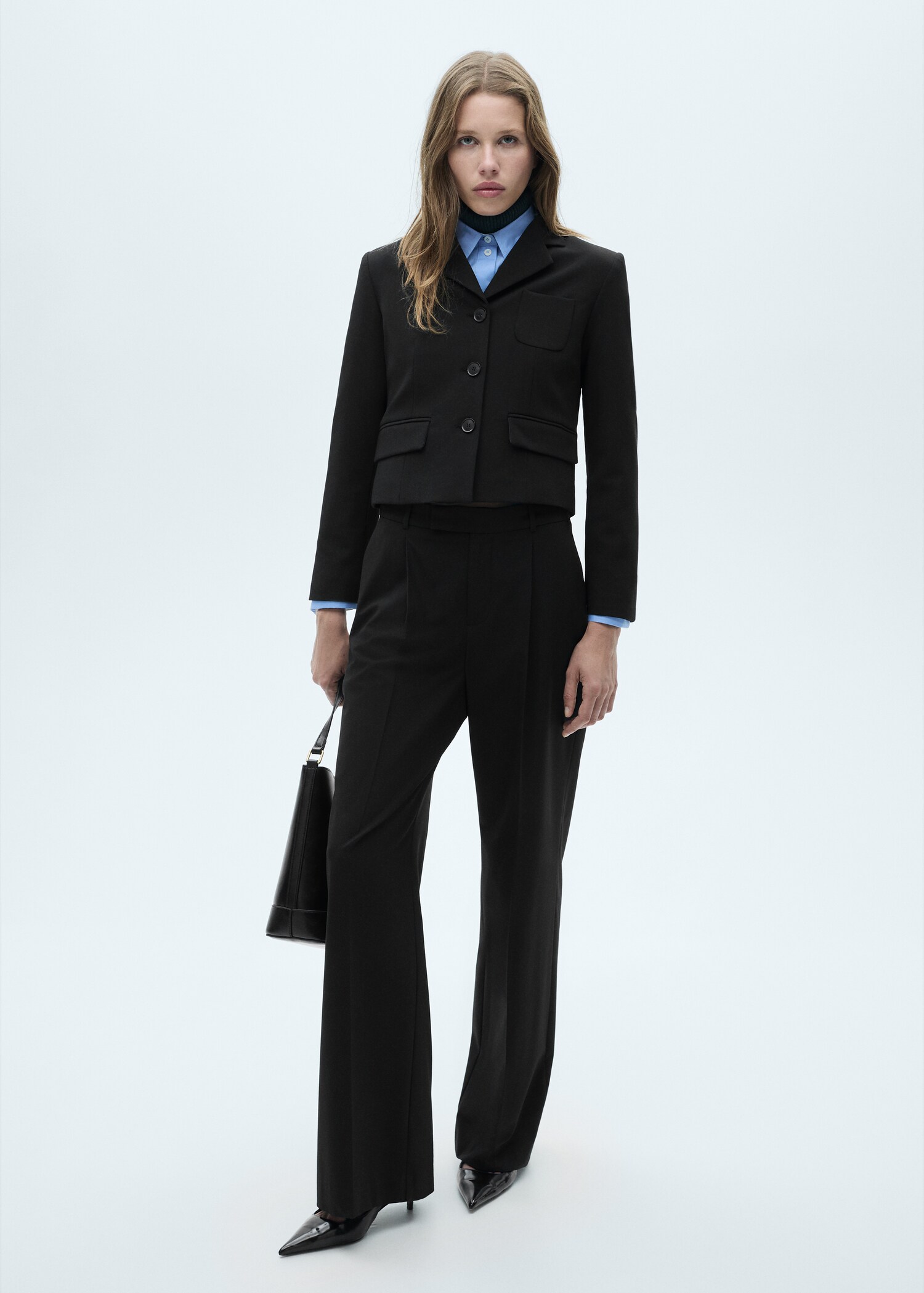 Blazer crop botones - Plano general