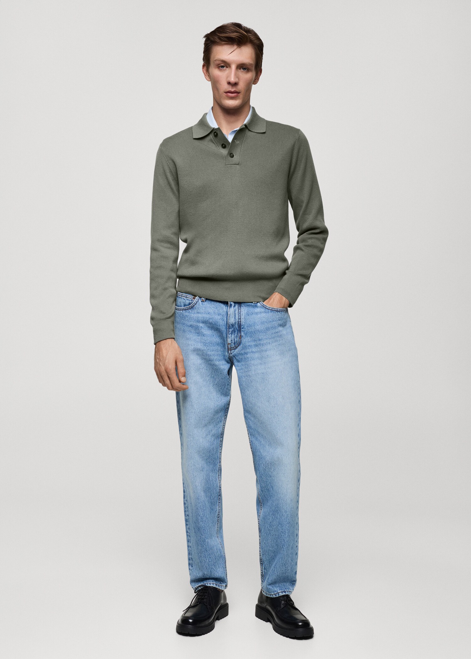 Jersey polo punto fino algodón - Plano general