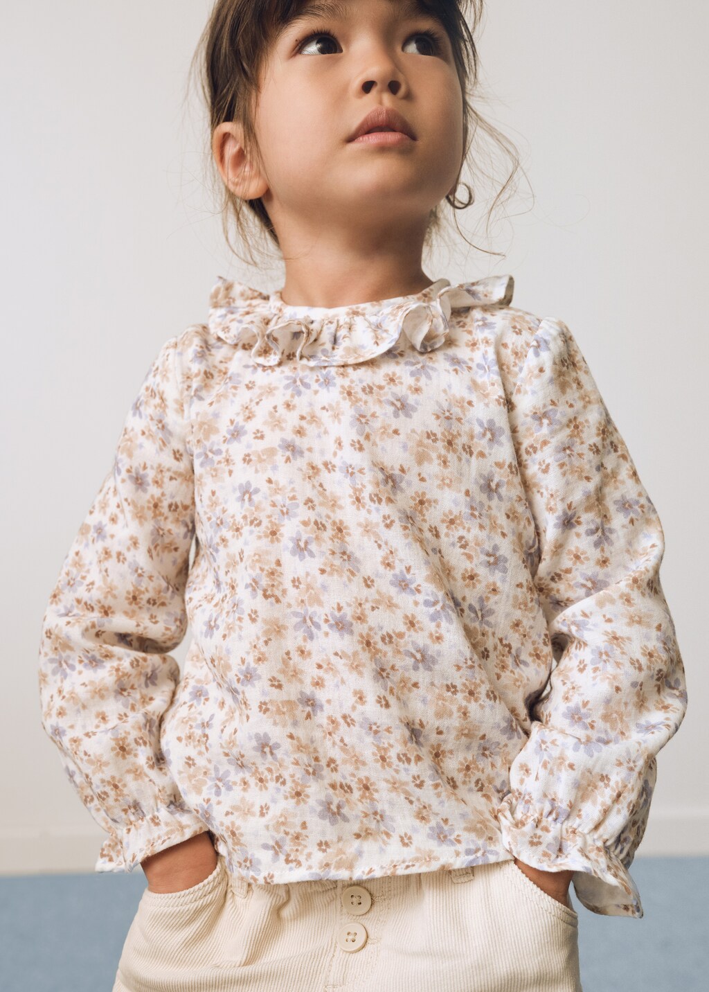 Blouse fleurie volants Enfants MANGO Luxembourg