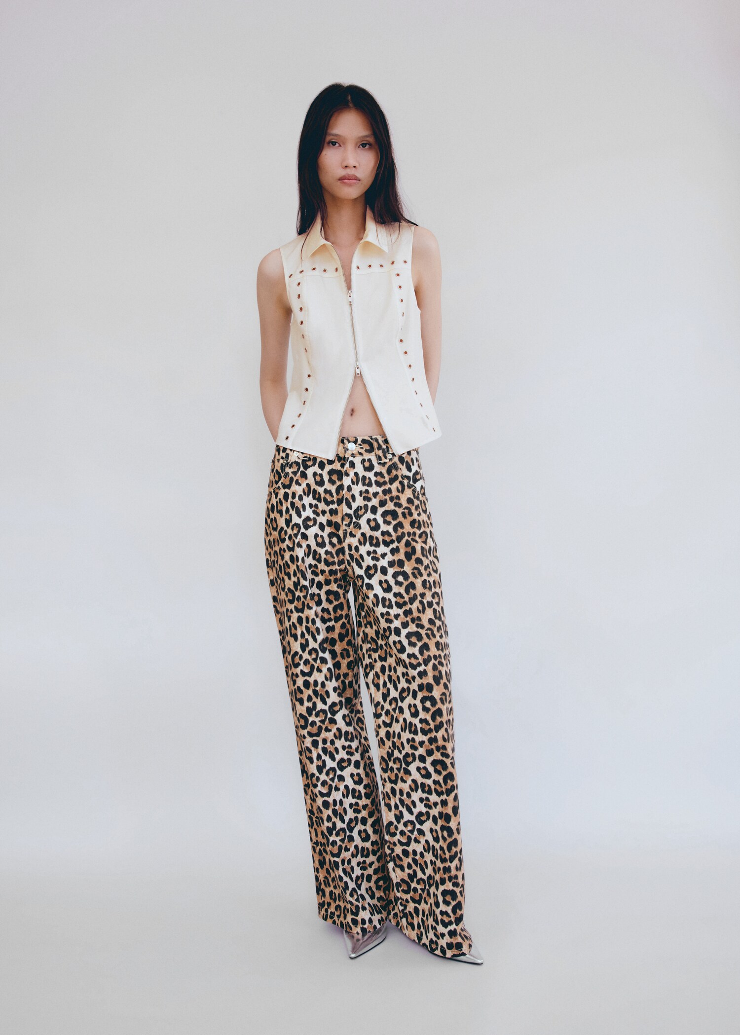 Top zippé à studs - Plan général
