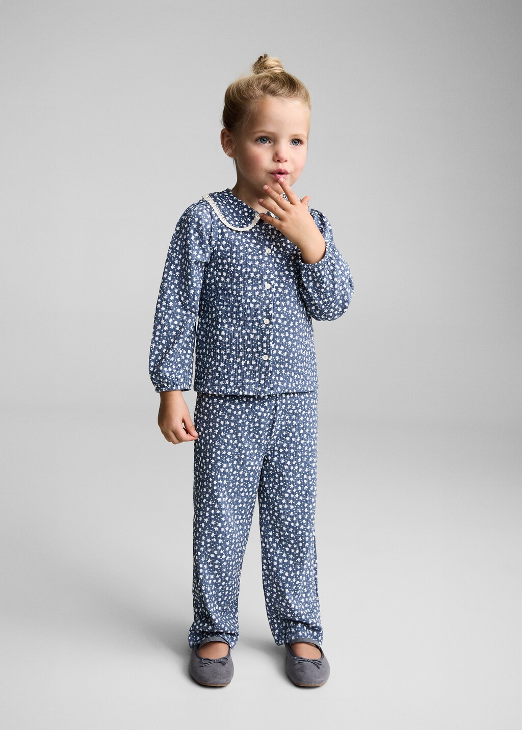 Pantalon flare imprime Enfants MANGO France Guadeloupe
