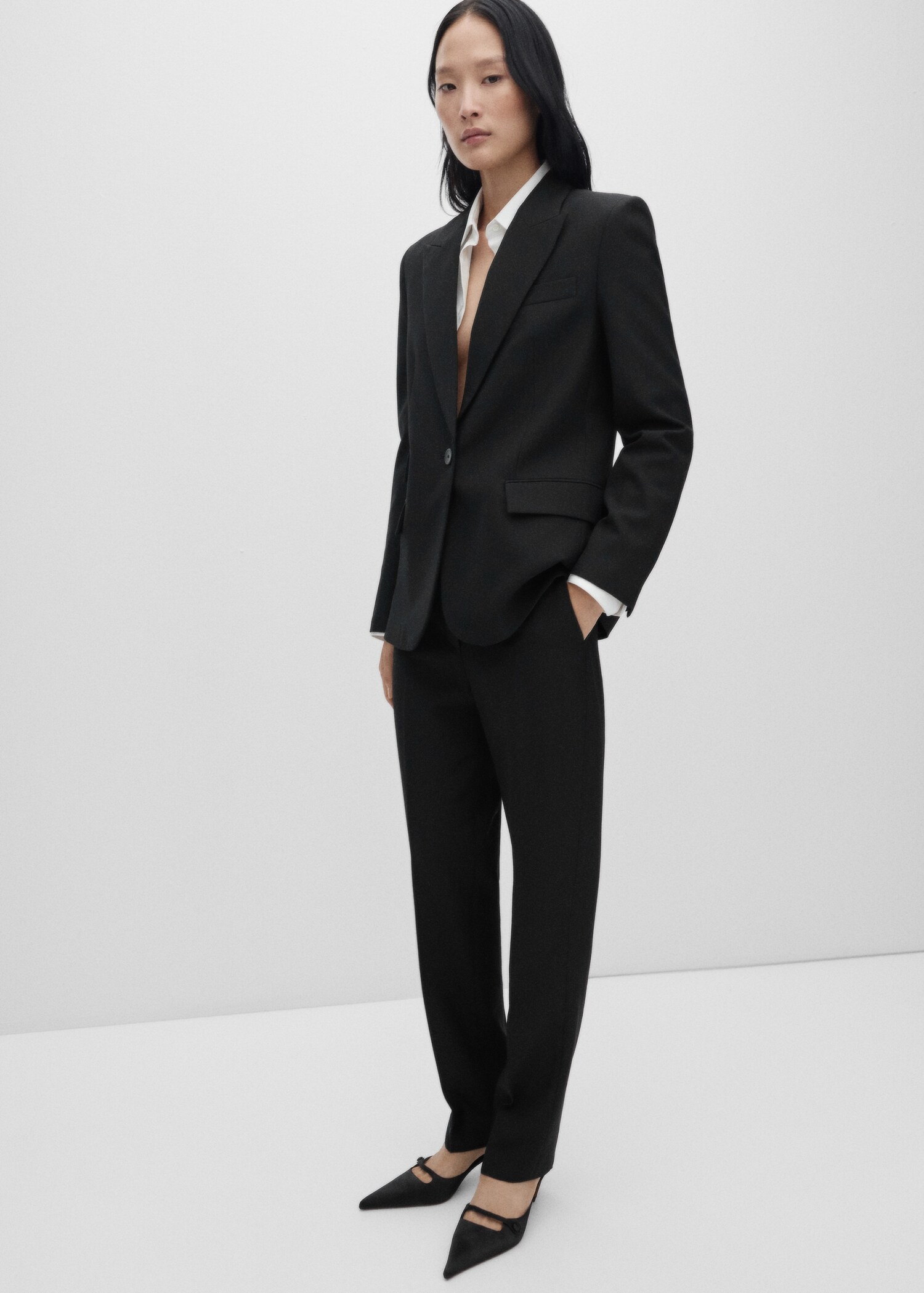 Wool suit trousers - General plane