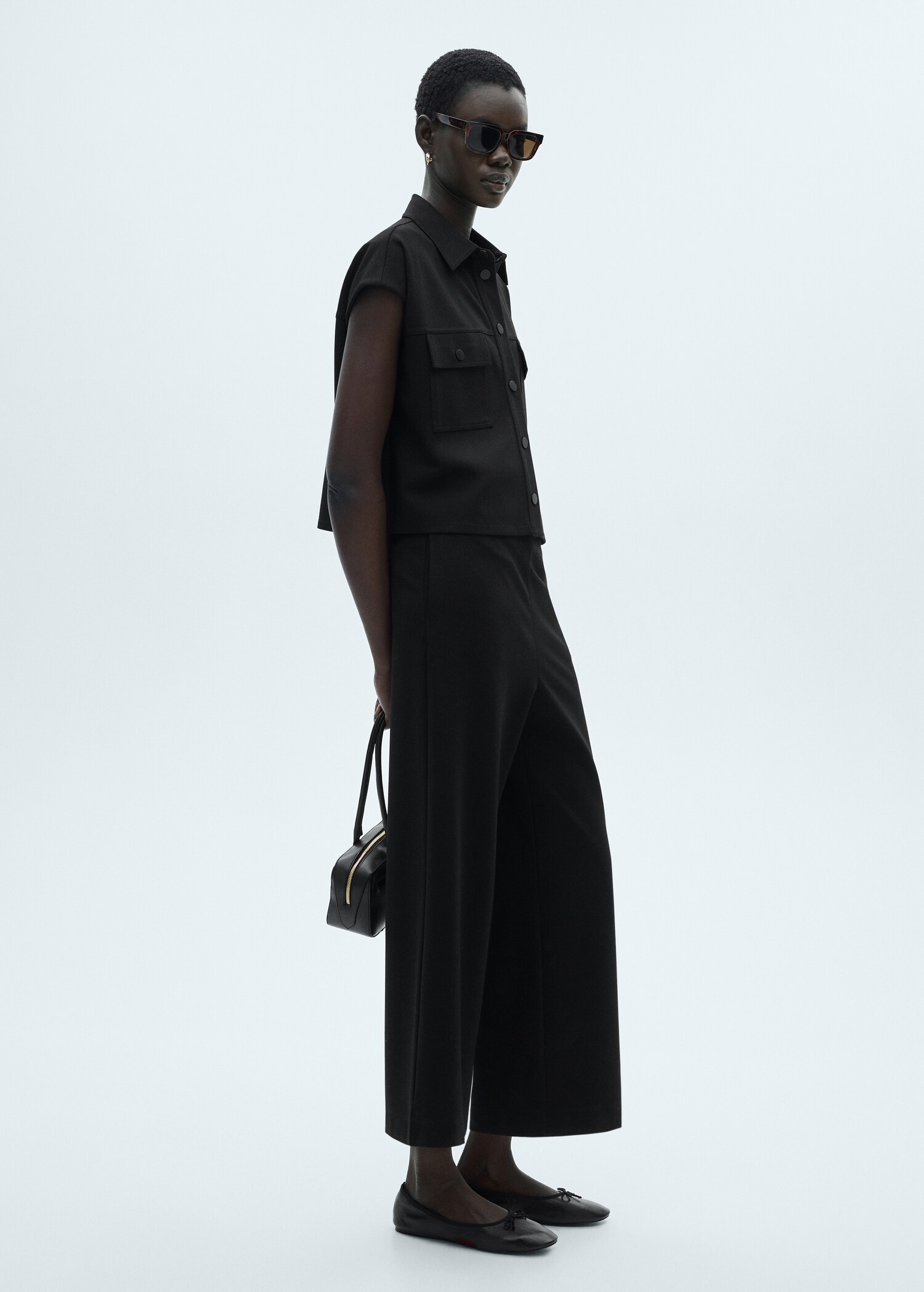 Knitted culotte trousers - General plane