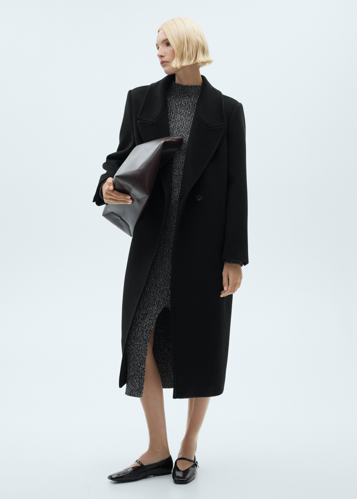 Flecked sweater dress - General plane