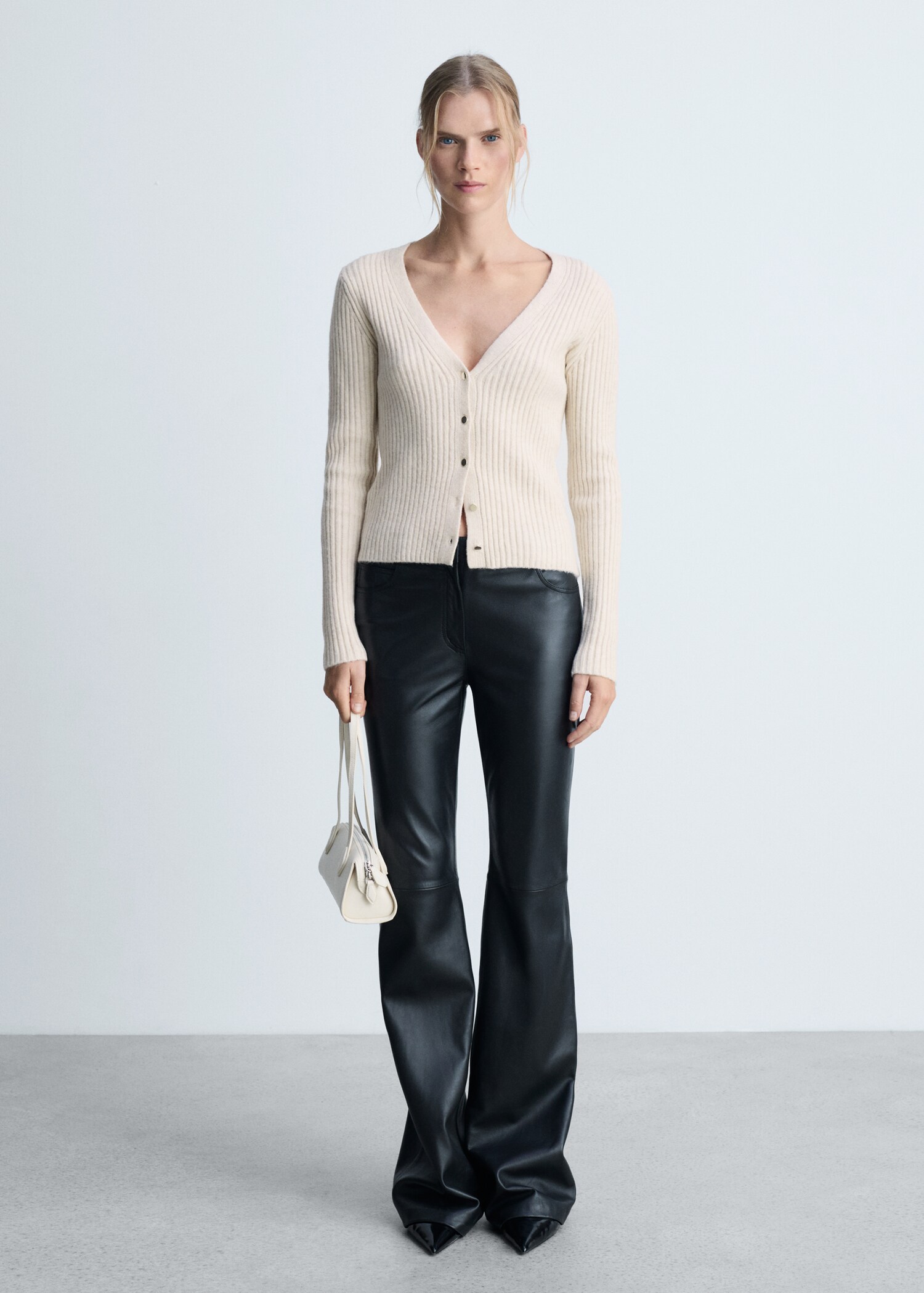 Cardigan maille boutons métalliques - Plan général